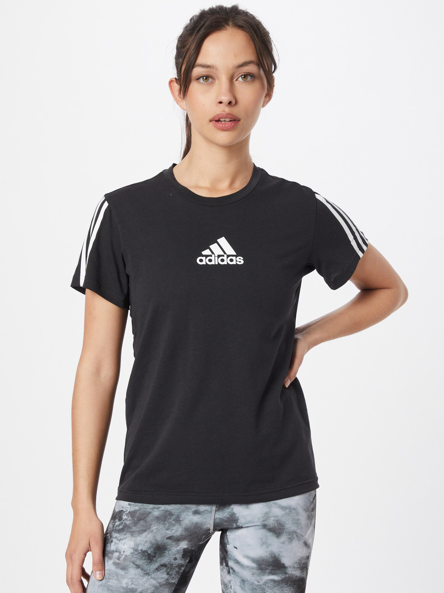 ADIDAS SPORTSWEAR Funkcionalna majica 'Core' črna / bela - Pepit.si