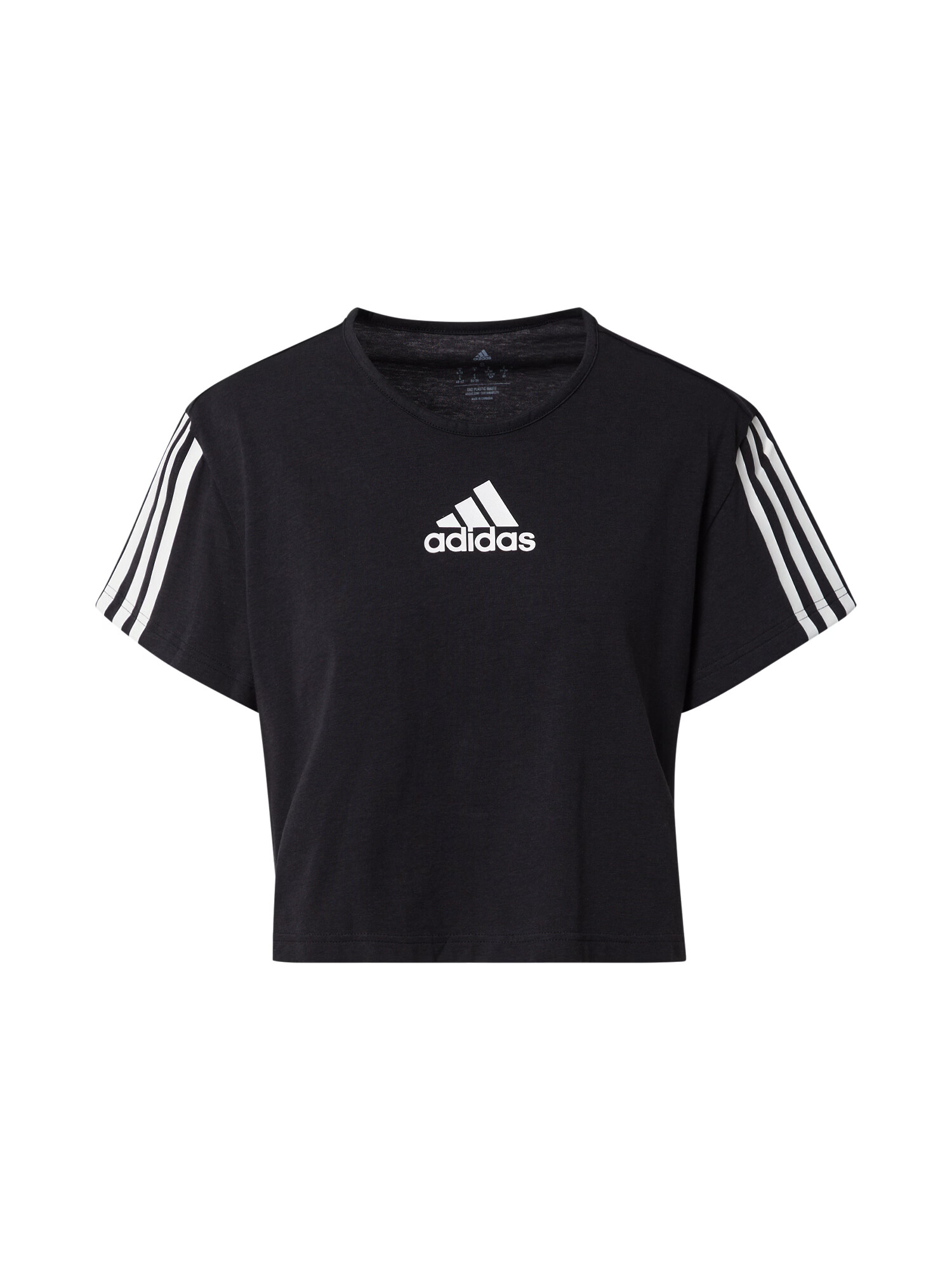 ADIDAS SPORTSWEAR Funkcionalna majica črna / bela - Pepit.si