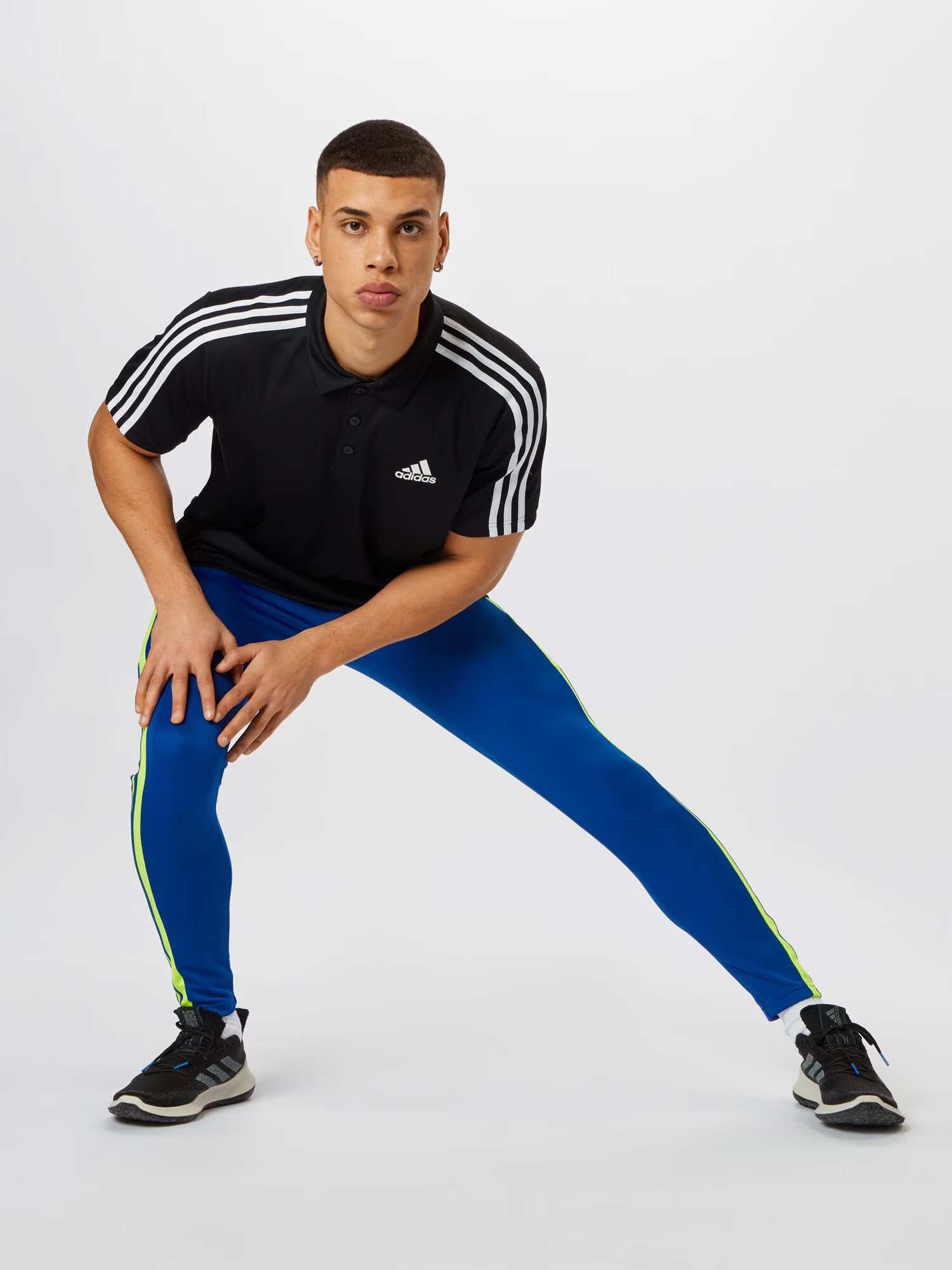 ADIDAS SPORTSWEAR Funkcionalna majica črna / bela - Pepit.si