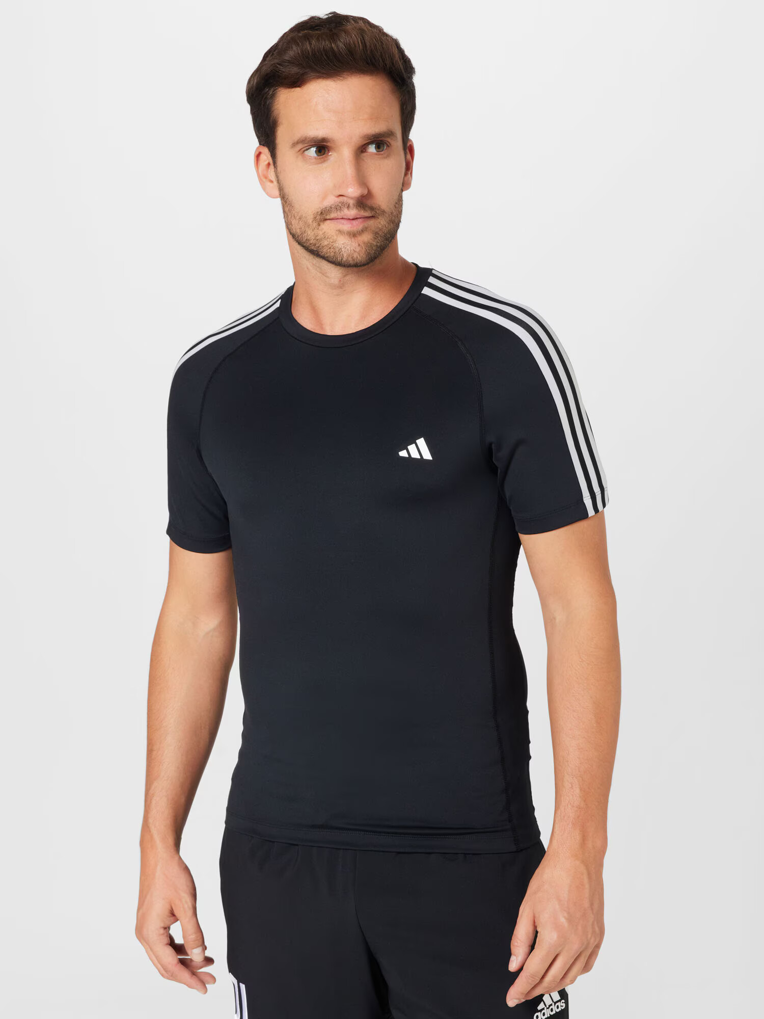 ADIDAS SPORTSWEAR Funkcionalna majica črna / bela - Pepit.si