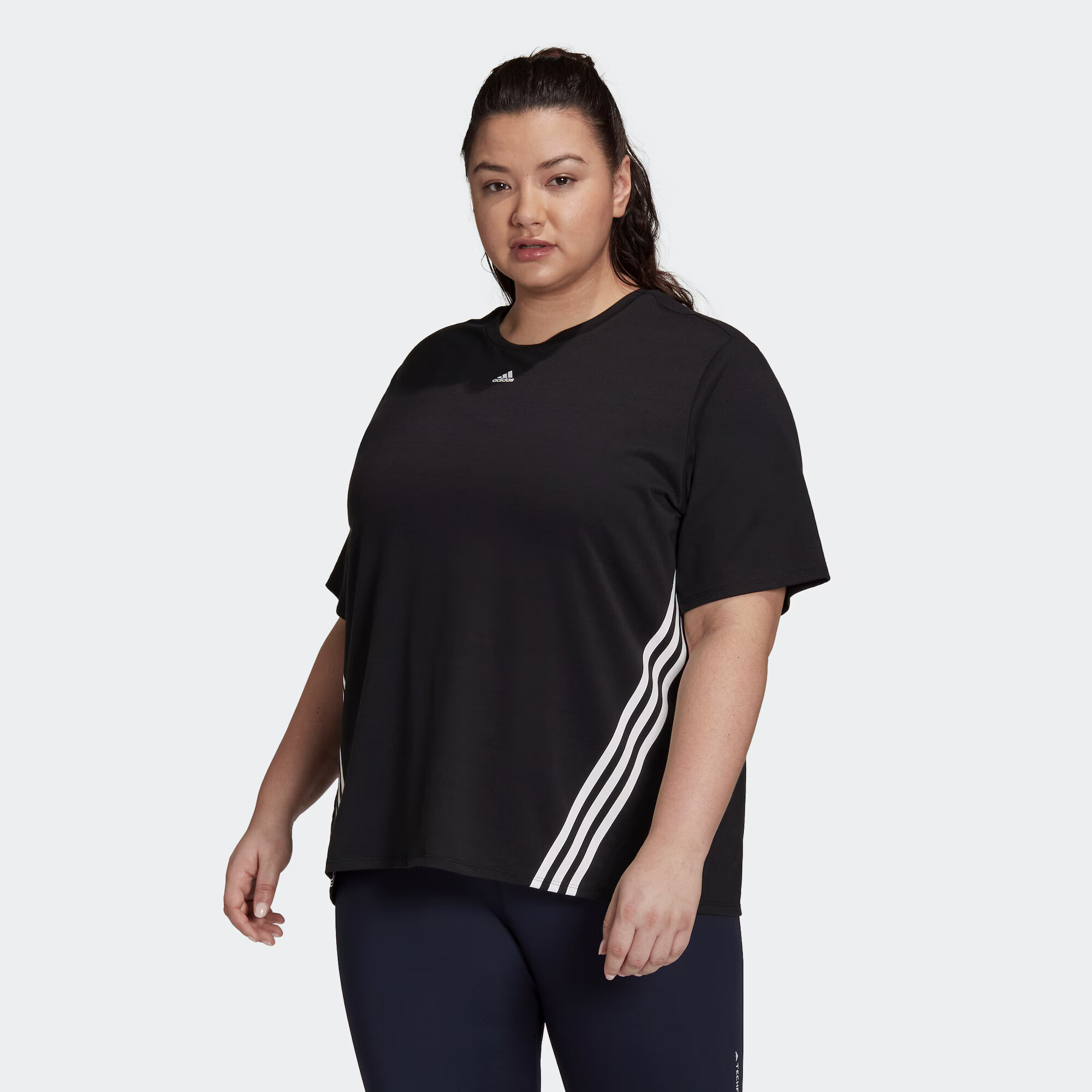 ADIDAS SPORTSWEAR Funkcionalna majica črna / bela - Pepit.si