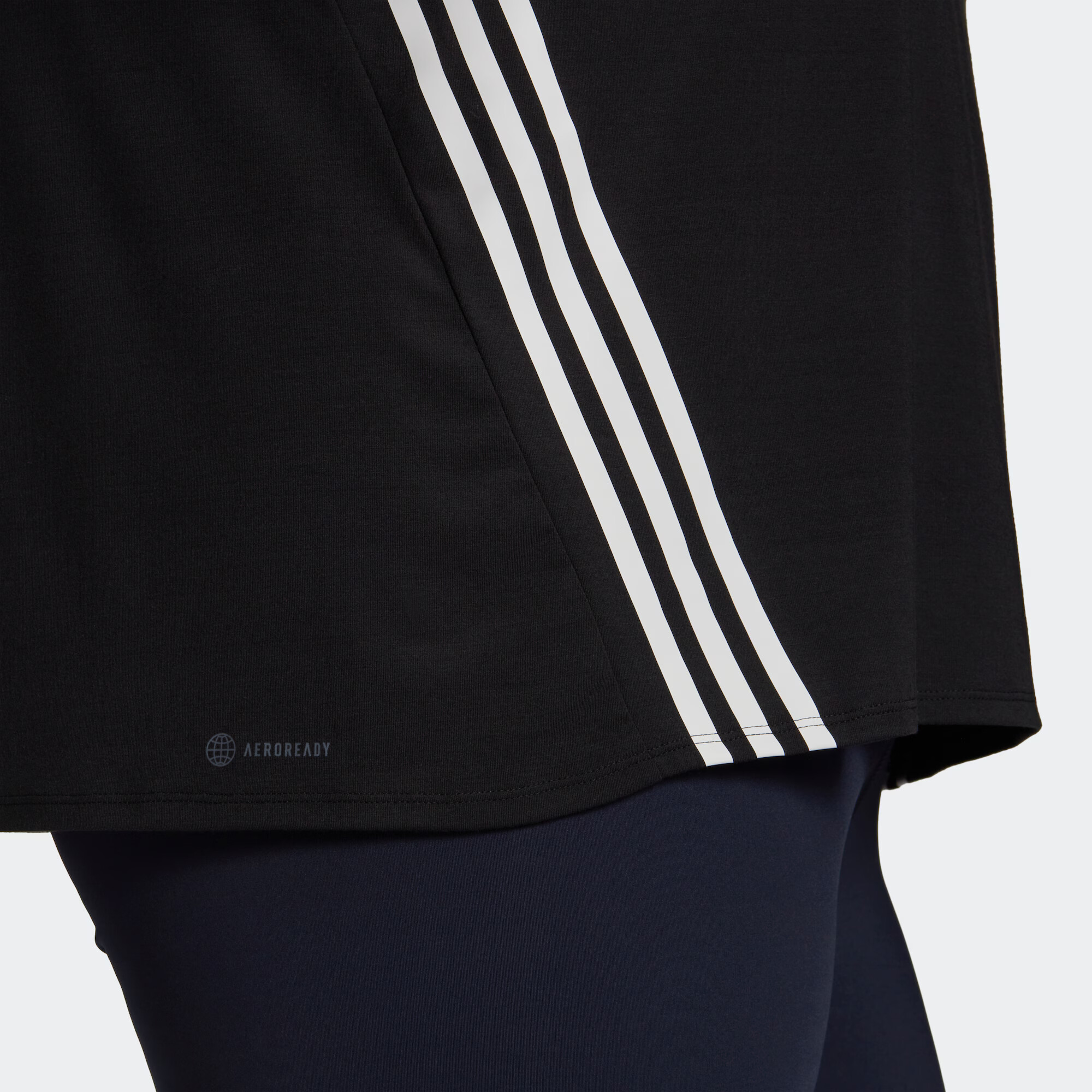 ADIDAS SPORTSWEAR Funkcionalna majica črna / bela - Pepit.si