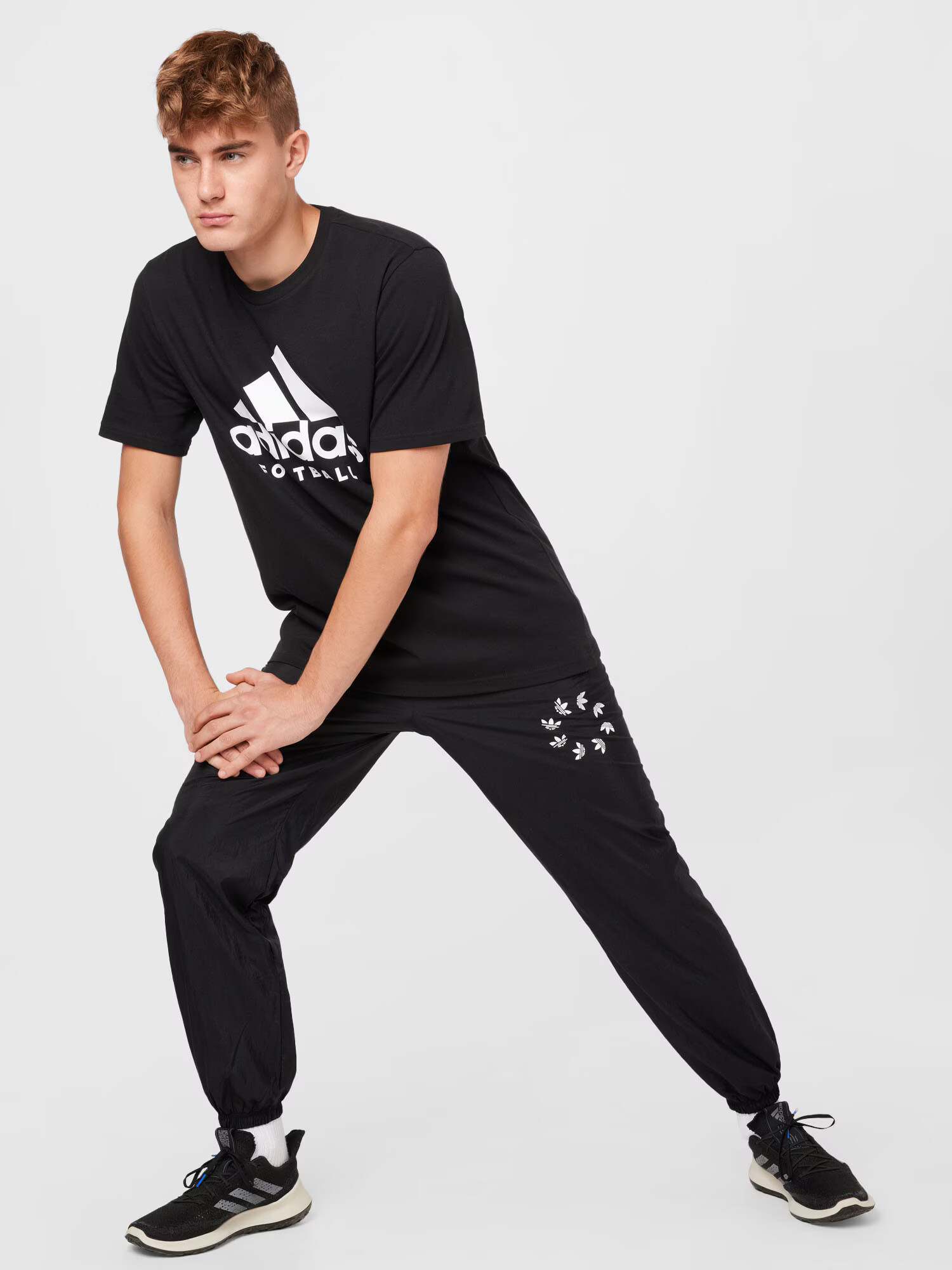 ADIDAS SPORTSWEAR Funkcionalna majica črna / bela - Pepit.si