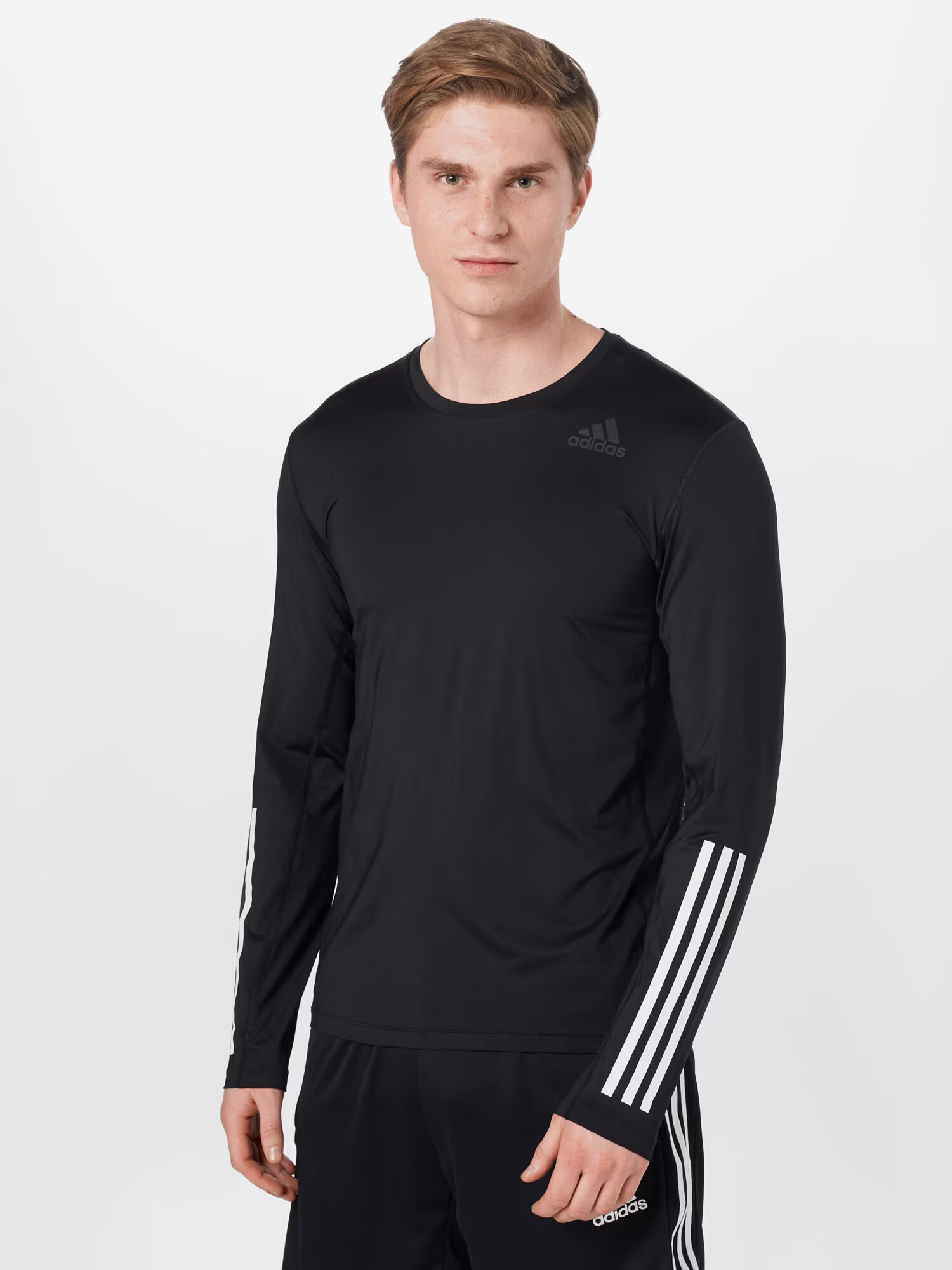 ADIDAS SPORTSWEAR Funkcionalna majica črna / bela - Pepit.si