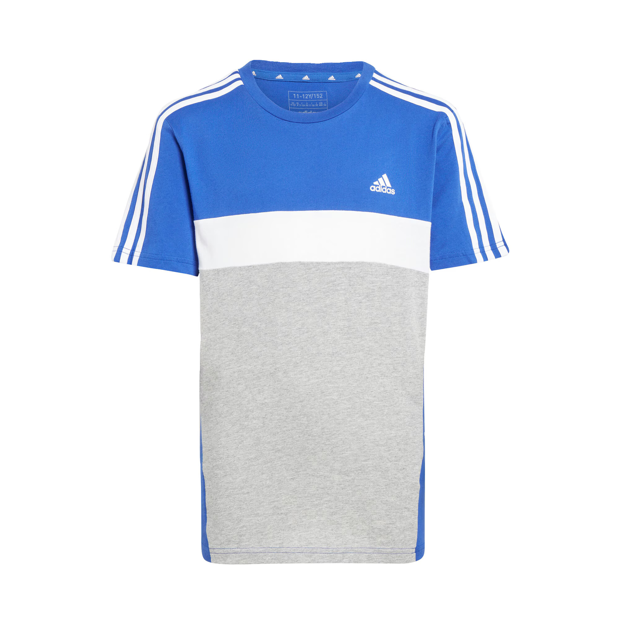 ADIDAS PERFORMANCE Funkcionalna majica modra / pegasto siva / bela - Pepit.si