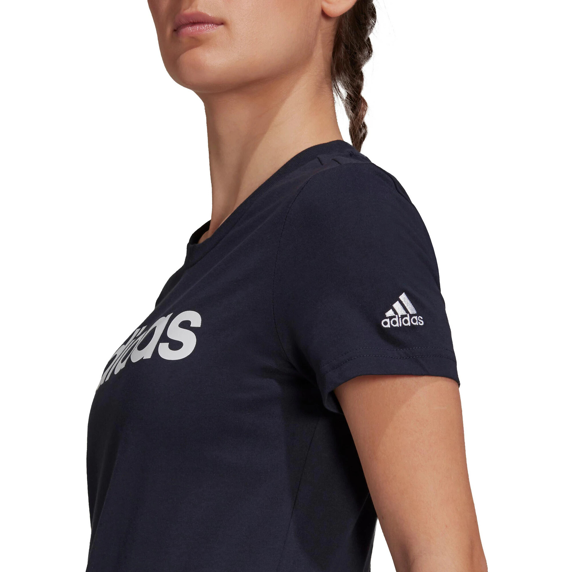 ADIDAS SPORTSWEAR Funkcionalna majica mornarska / bela - Pepit.si