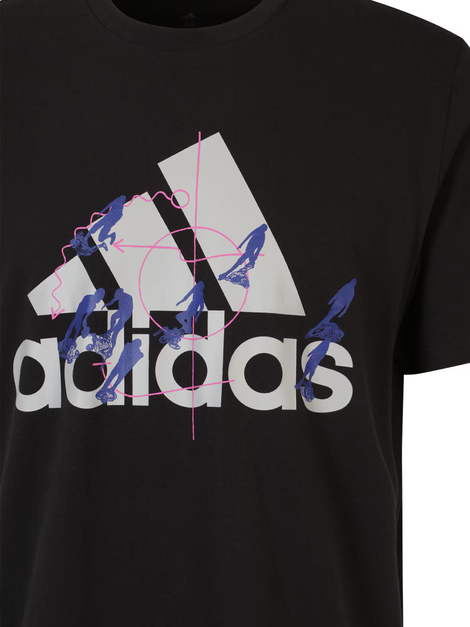 ADIDAS SPORTSWEAR Funkcionalna majica 'MOTION' modra / roza / črna / bela - Pepit.si