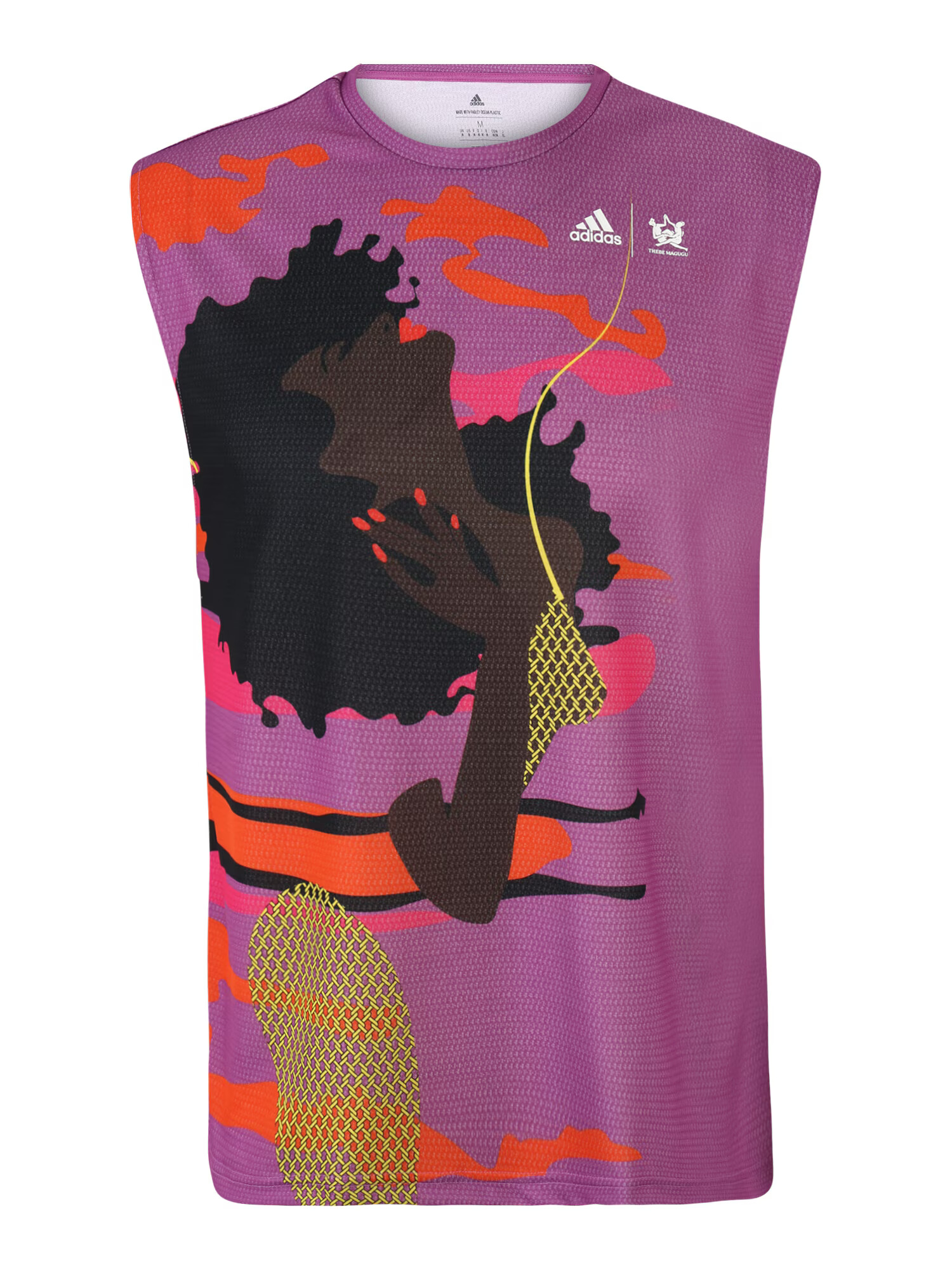 ADIDAS SPORTSWEAR Funkcionalna majica 'New York' rjava / lila / oranžna / črna / bela - Pepit.si