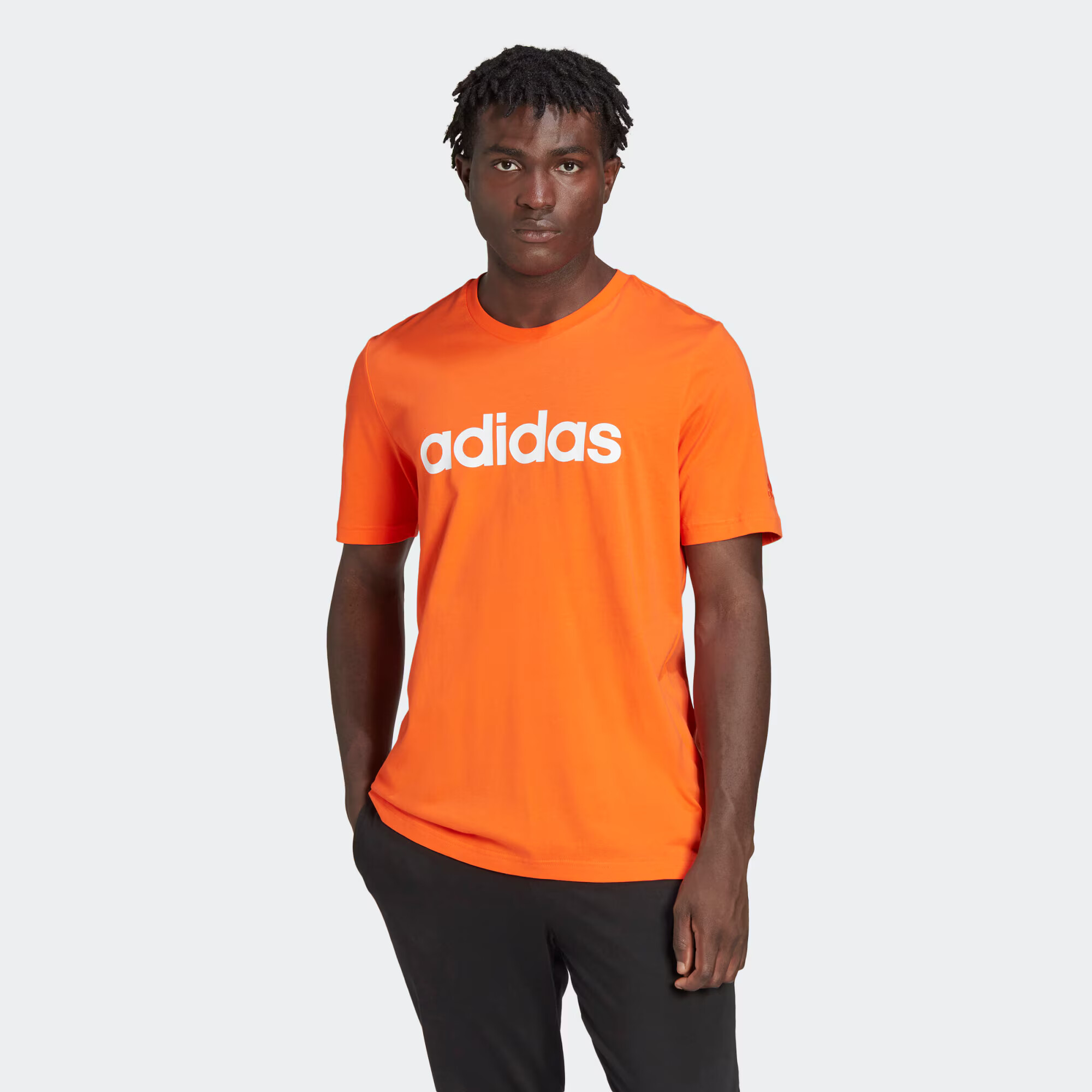 ADIDAS SPORTSWEAR Funkcionalna majica oranžna / bela - Pepit.si