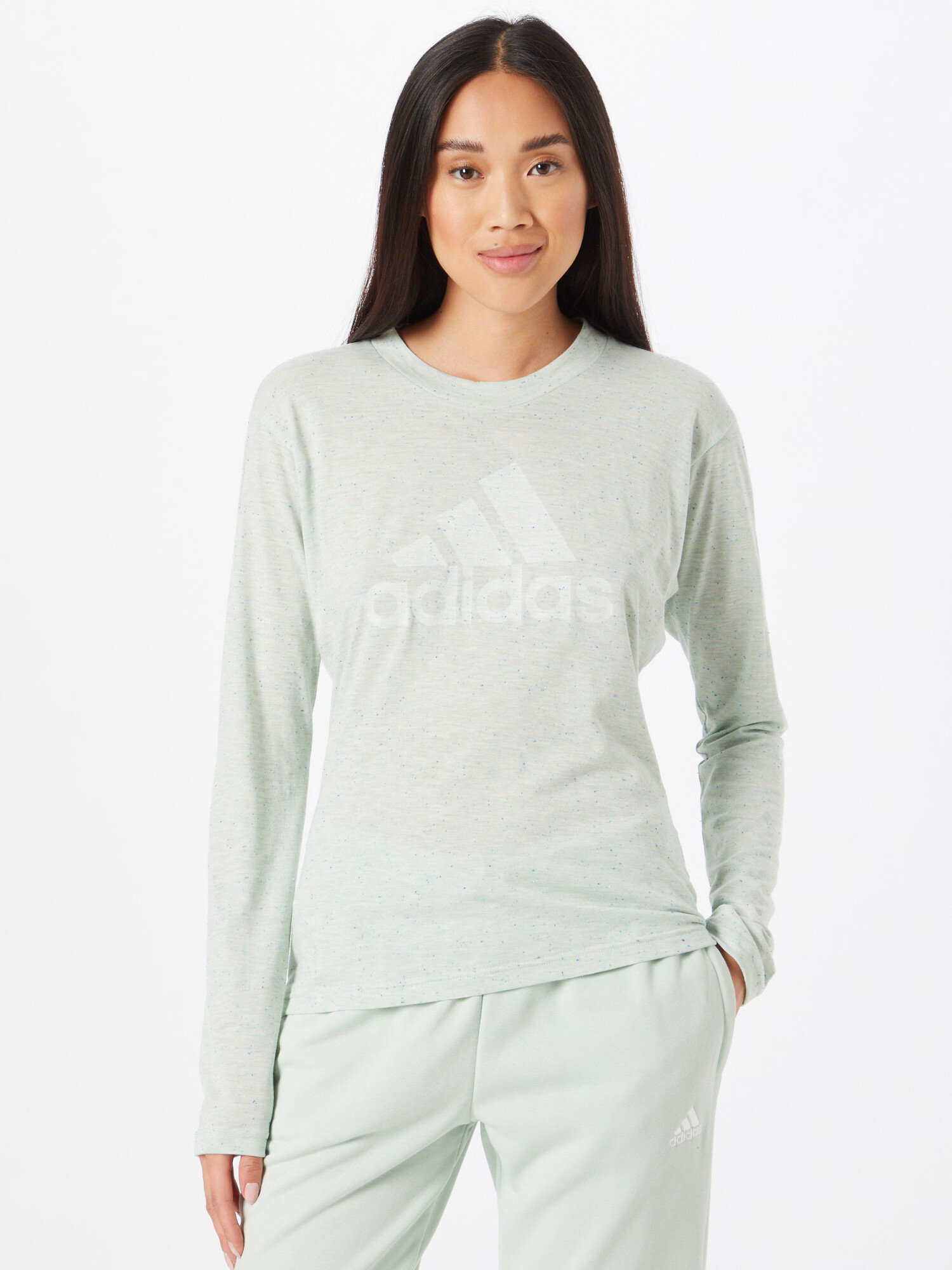 ADIDAS SPORTSWEAR Funkcionalna majica pastelno zelena / bela - Pepit.si