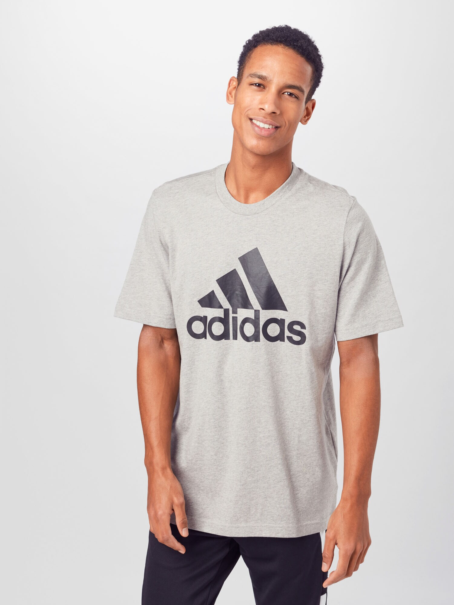 ADIDAS SPORTSWEAR Funkcionalna majica pegasto siva / črna - Pepit.si