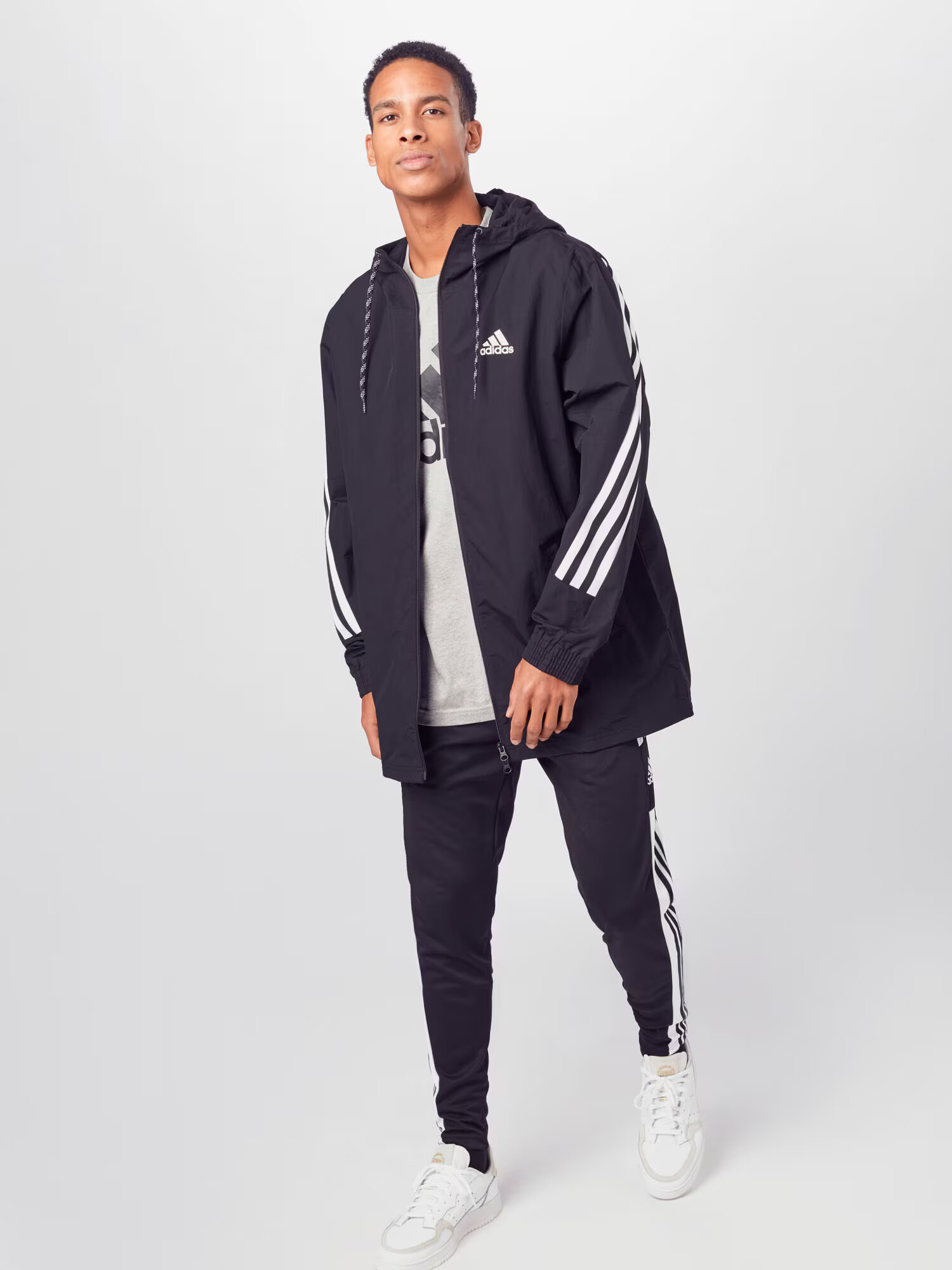 ADIDAS SPORTSWEAR Funkcionalna majica pegasto siva / črna - Pepit.si