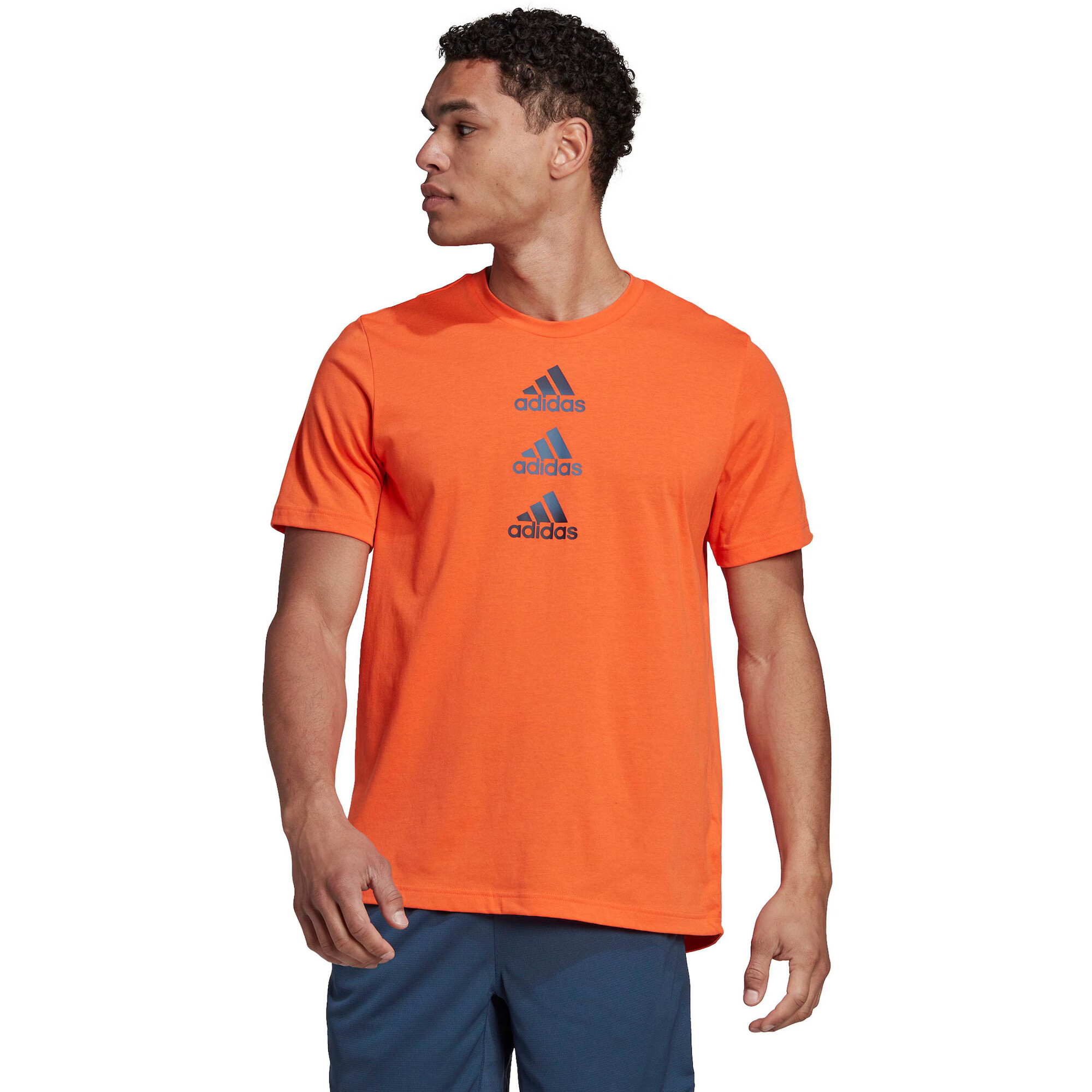 ADIDAS SPORTSWEAR Funkcionalna majica siva / oranžna - Pepit.si