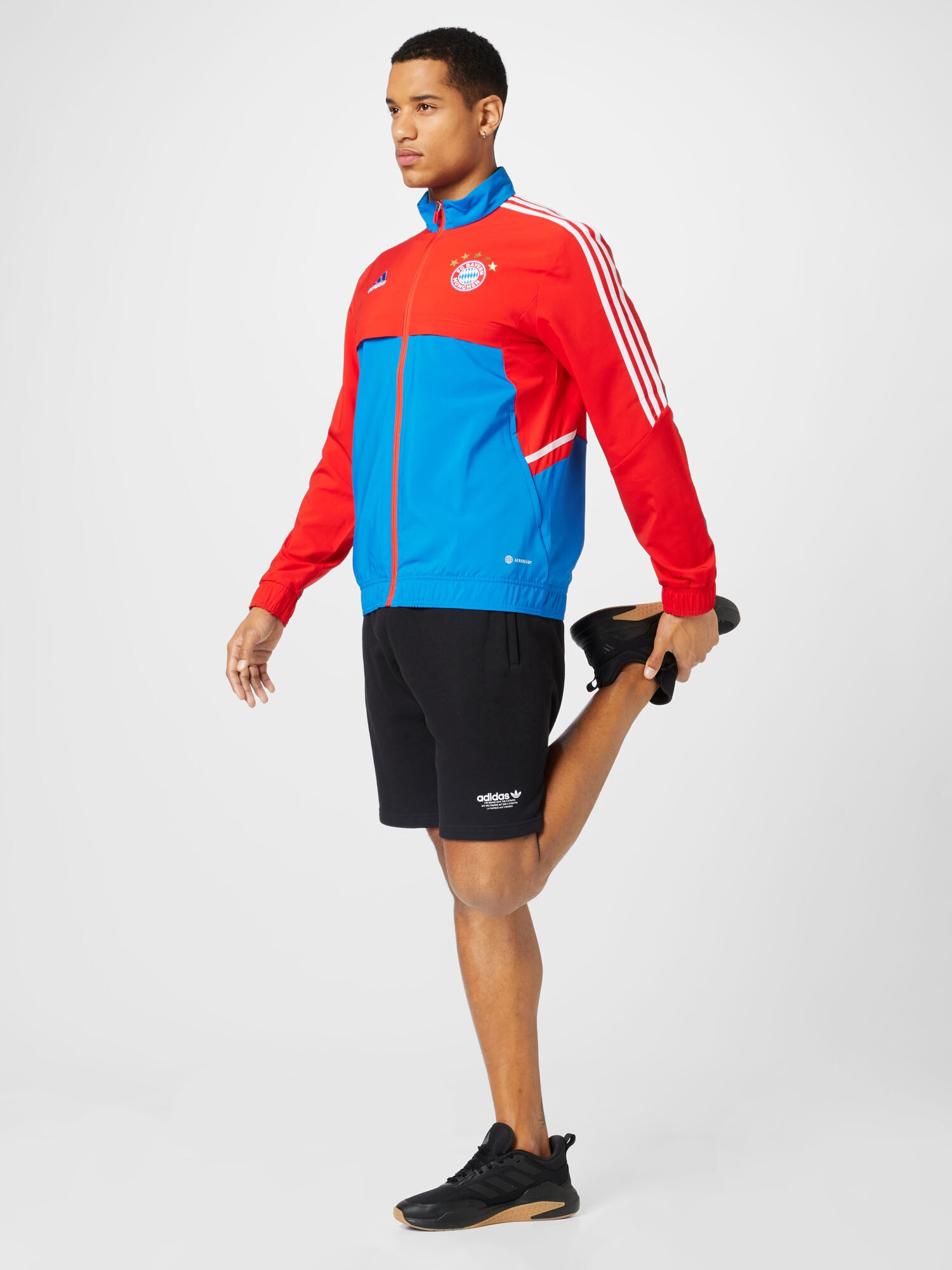 ADIDAS SPORTSWEAR Športna jakna 'FC Bayern München' modra / rdeča / bela - Pepit.si