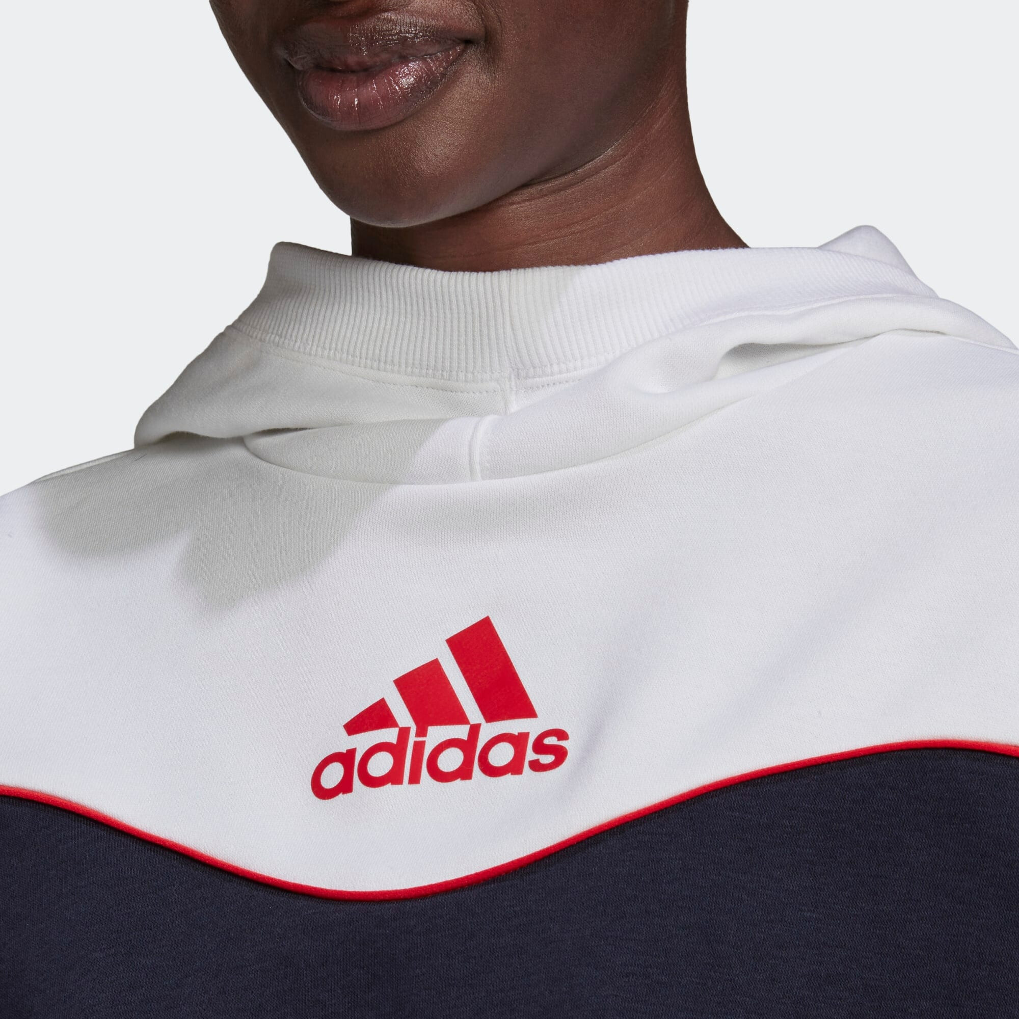 ADIDAS SPORTSWEAR Športna majica nočno modra / rdeča / bela - Pepit.si