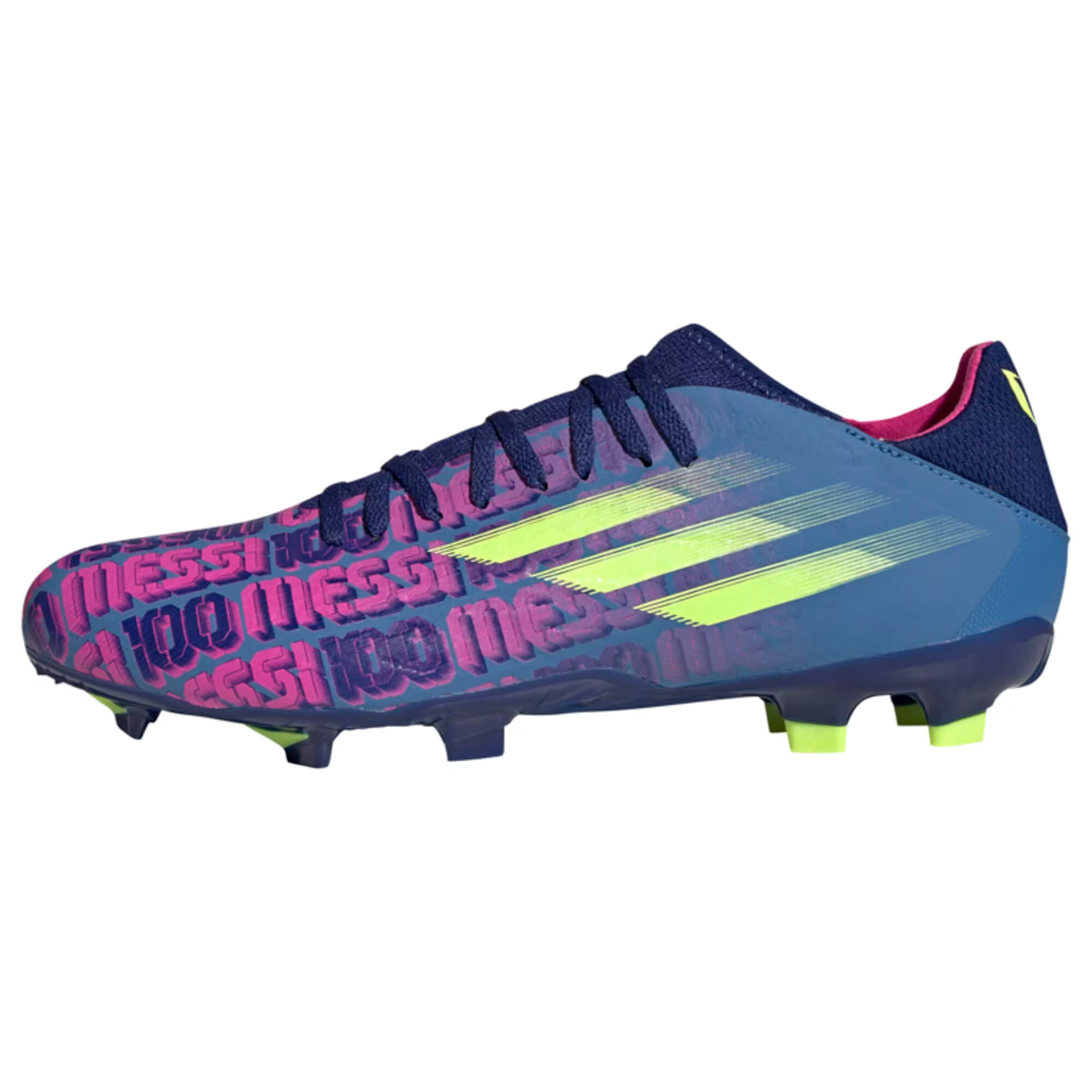 ADIDAS PERFORMANCE Nogometni čevelj 'X Speedflow Messi.3' modra / lila / neonsko zelena / roza - Pepit.si