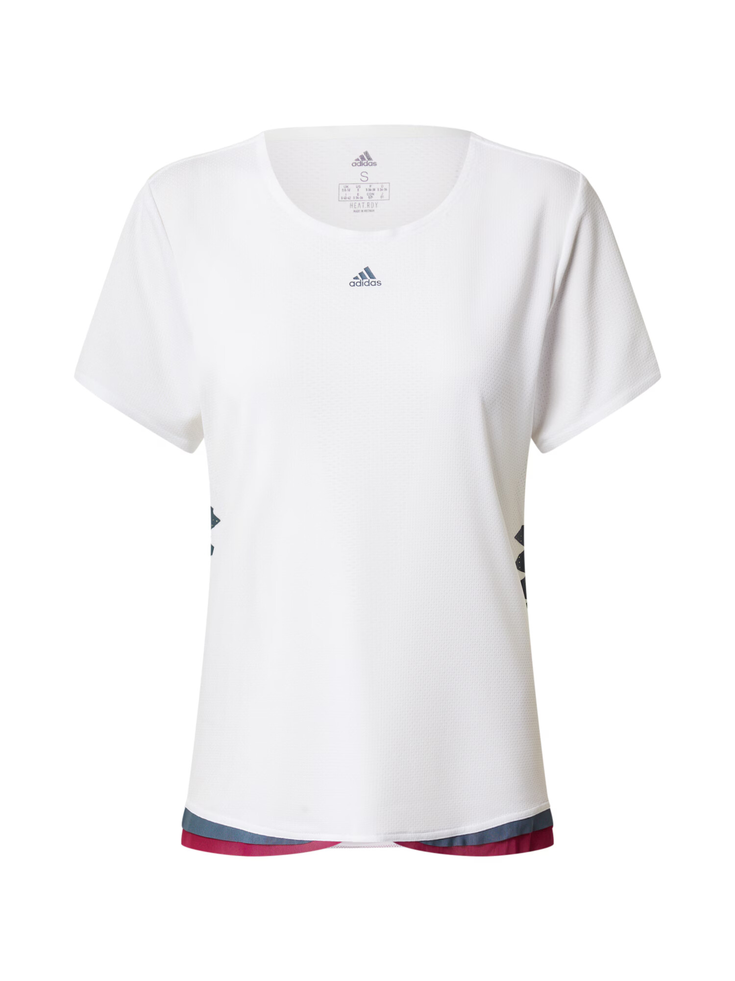 ADIDAS PERFORMANCE Shirt 'Tee P H.Rdy' bordo / bela / siva - Pepit.si