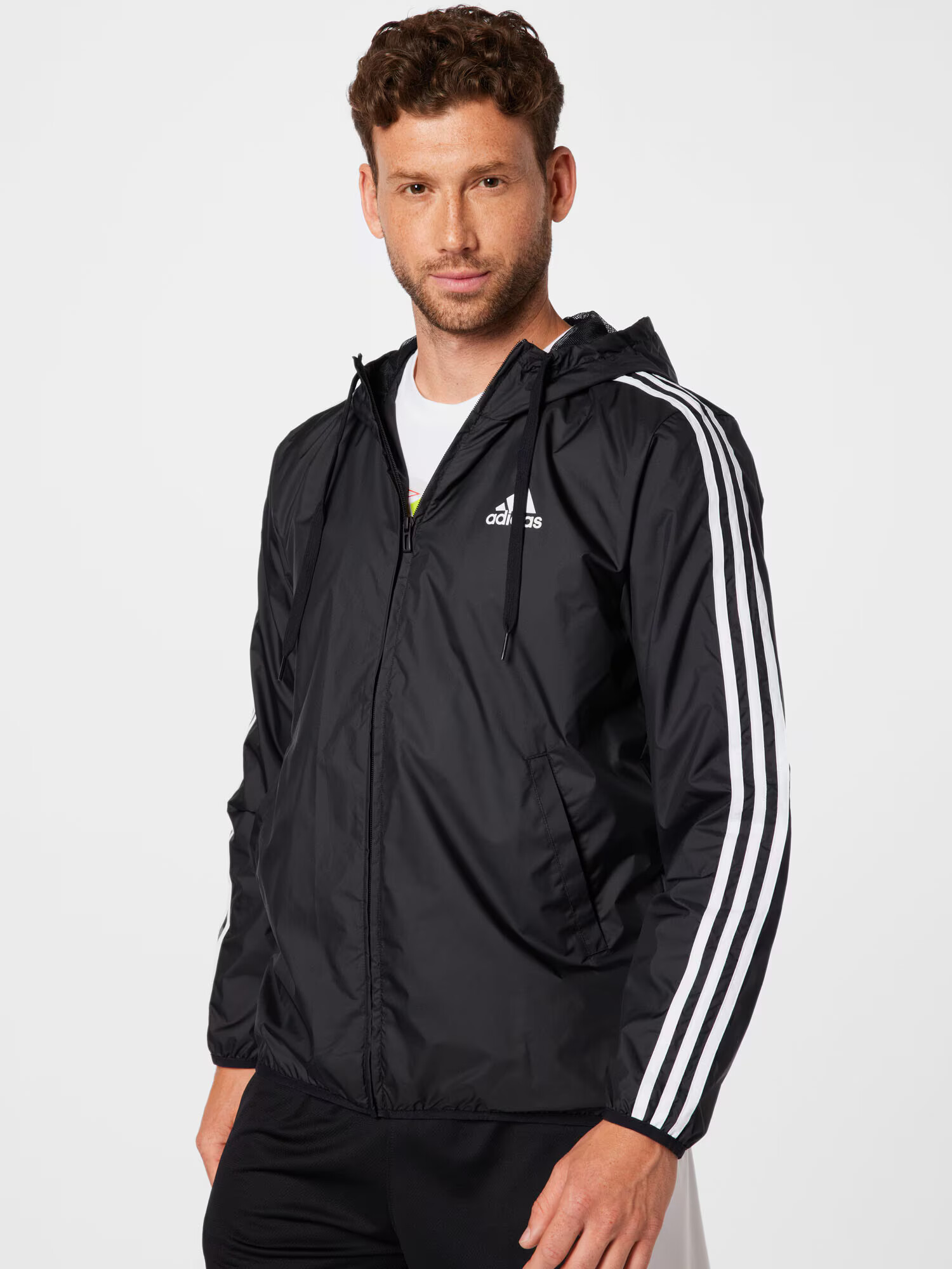 ADIDAS SPORTSWEAR Športna jakna črna / bela - Pepit.si