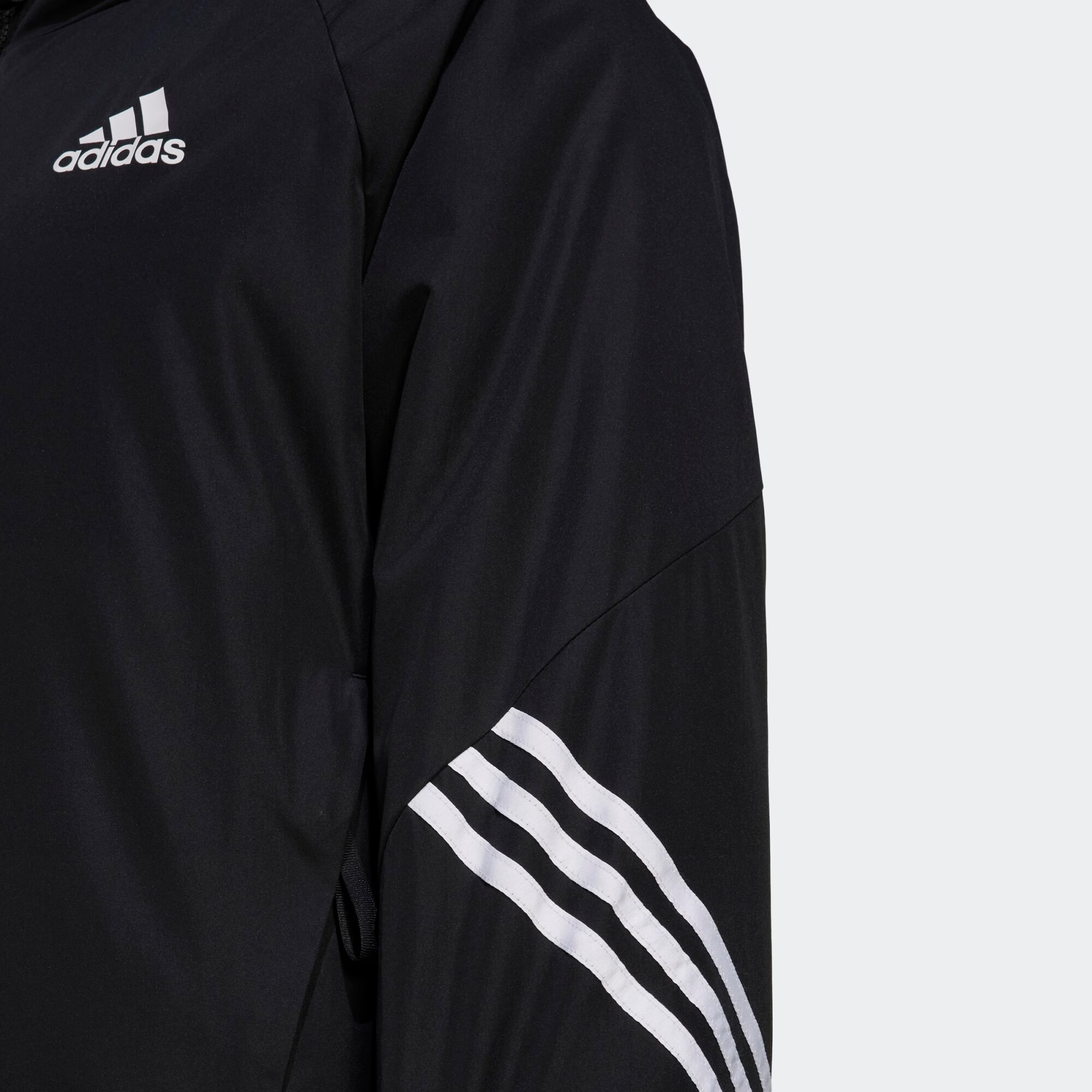 ADIDAS SPORTSWEAR Športna jakna črna / bela - Pepit.si