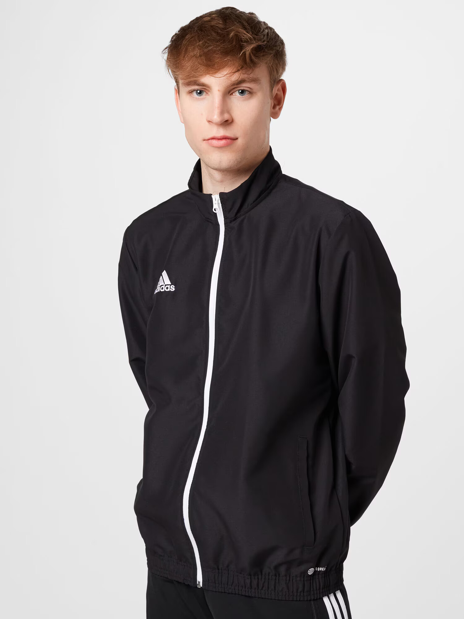 ADIDAS SPORTSWEAR Športna jakna 'Entrada 22' črna / bela - Pepit.si