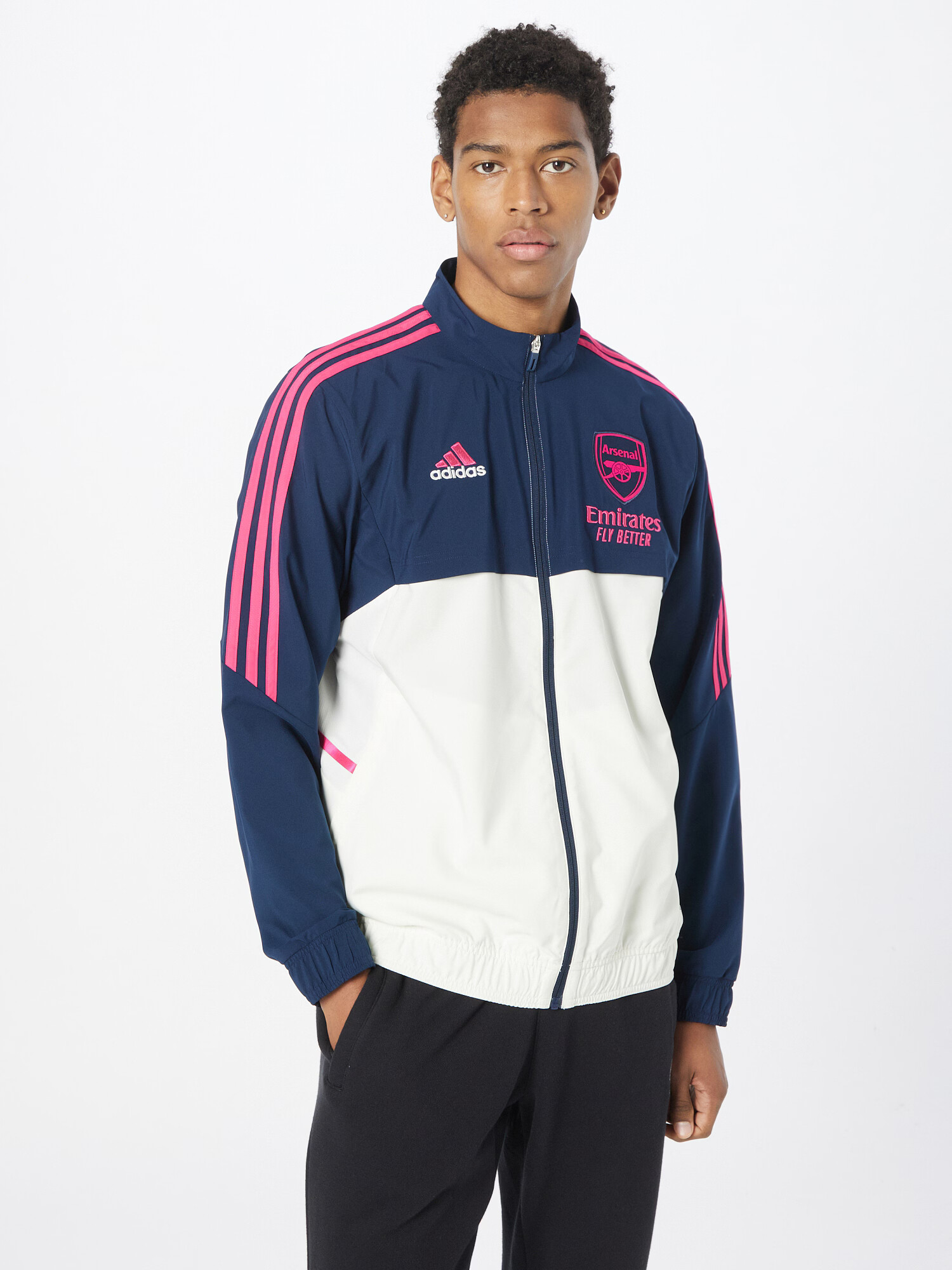 ADIDAS SPORTSWEAR Športna jakna 'FC Arsenal Condivo 22' marine / magenta / bela - Pepit.si