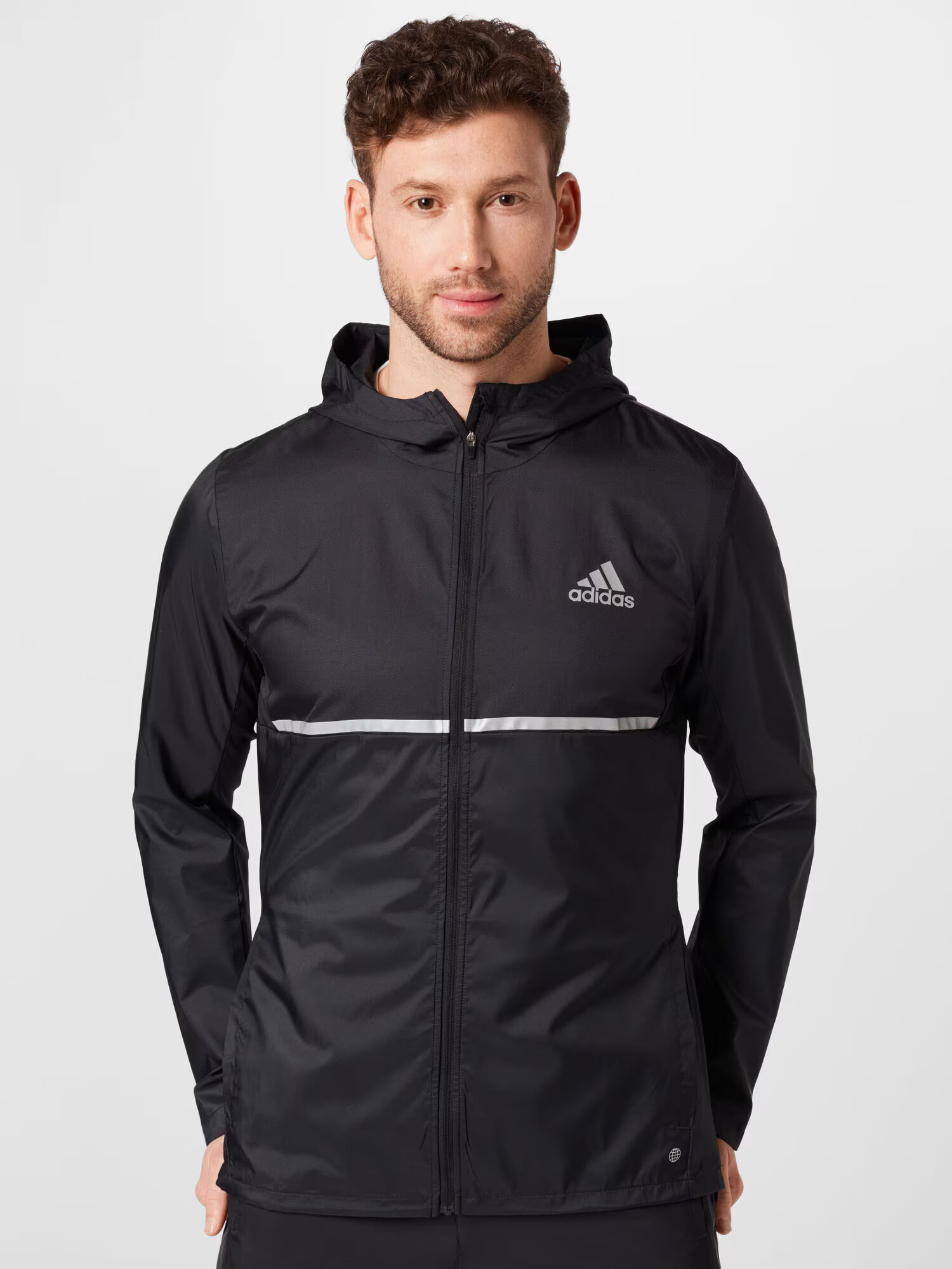 ADIDAS SPORTSWEAR Športna jakna črna / bela - Pepit.si