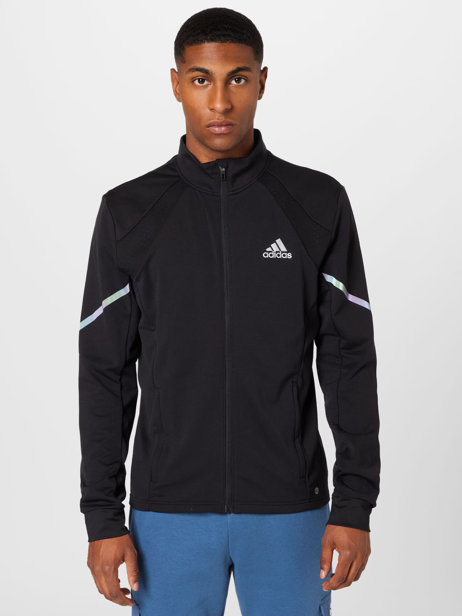 ADIDAS SPORTSWEAR Športna jakna pastelno modra / pastelno rdeča / črna / bela - Pepit.si