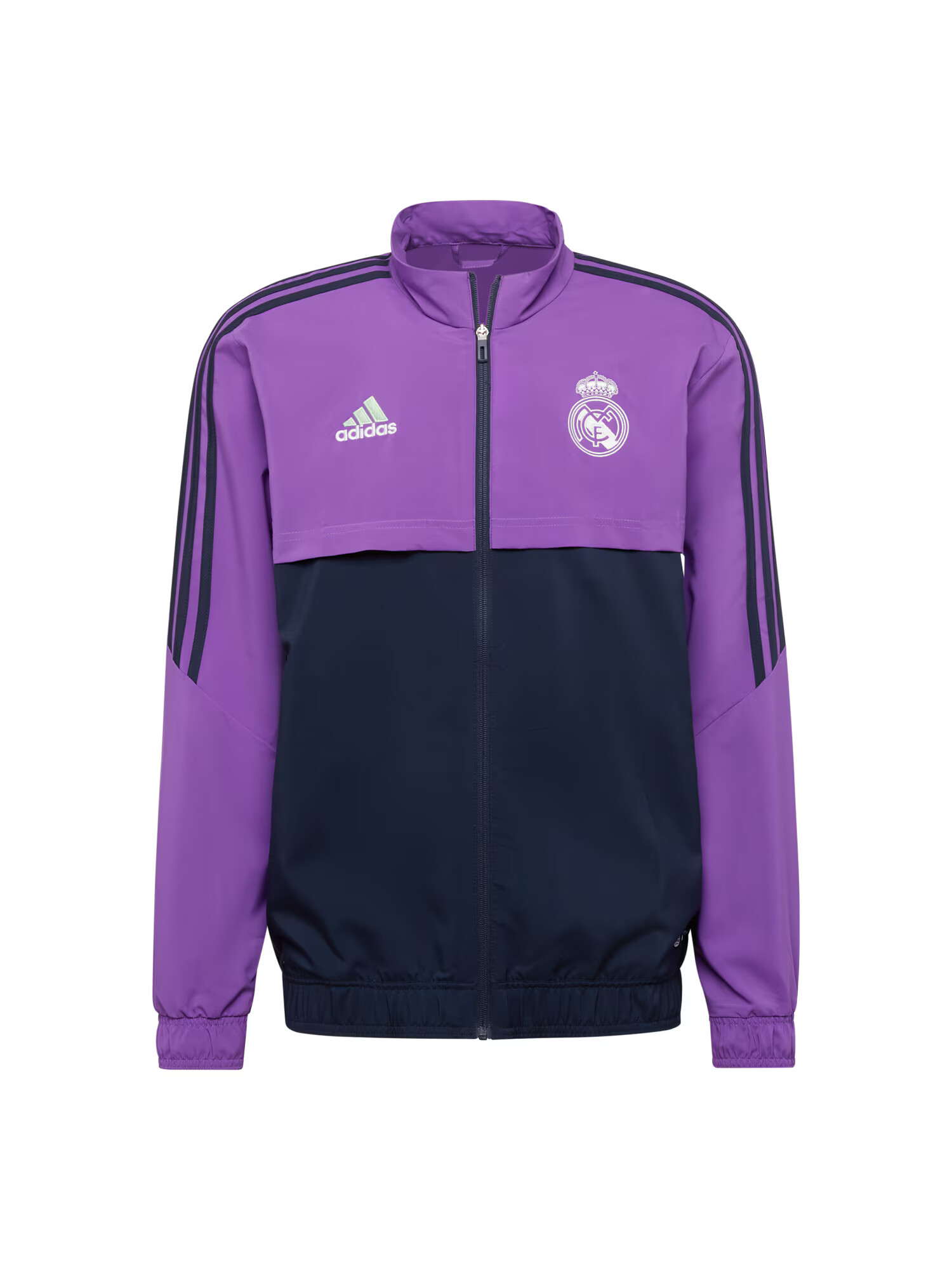 ADIDAS SPORTSWEAR Športna jakna 'Real Madrid' mornarska / svetlo zelena / lila / bela - Pepit.si