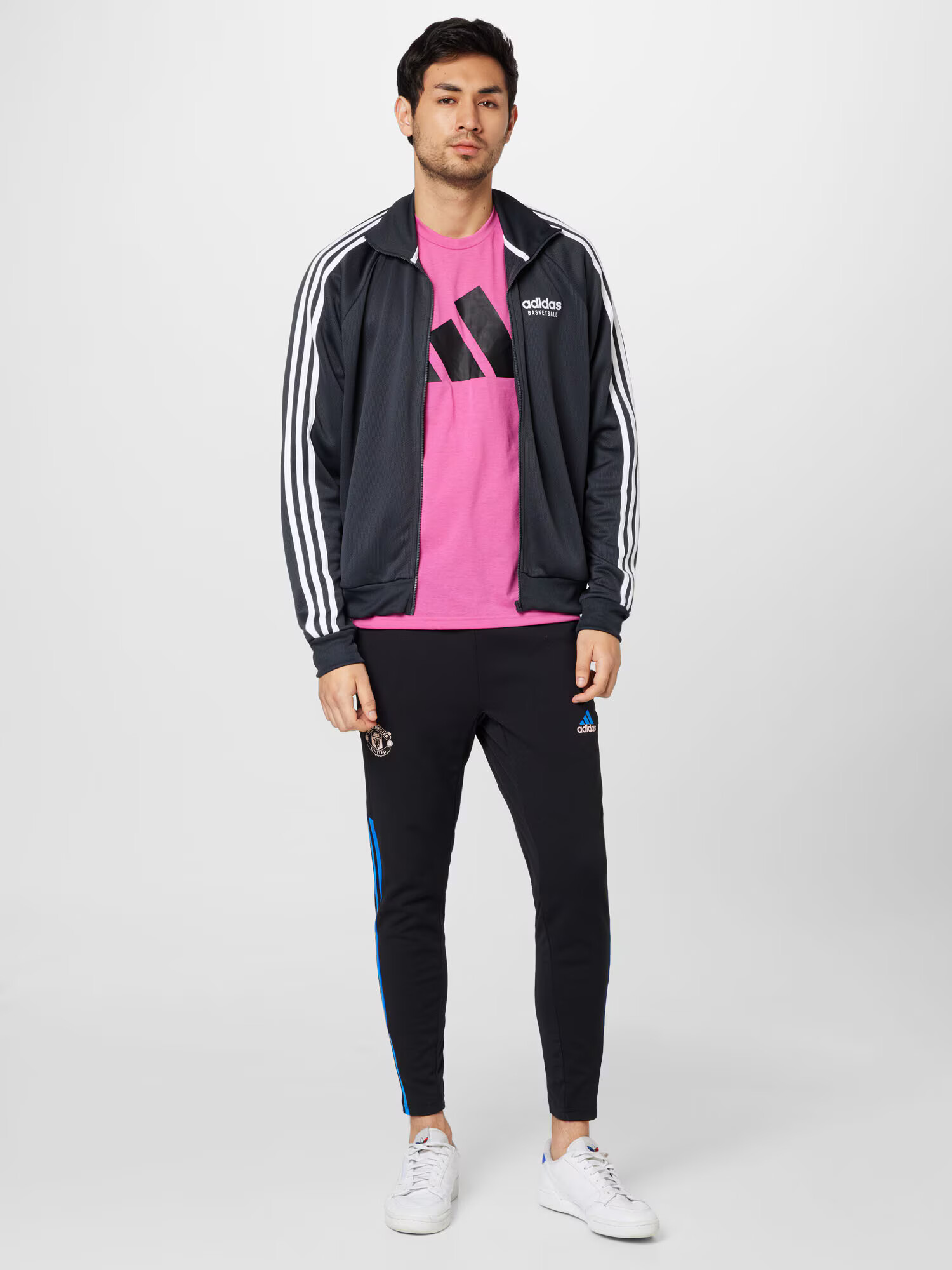 ADIDAS SPORTSWEAR Športna jakna 'Select' črna / bela - Pepit.si