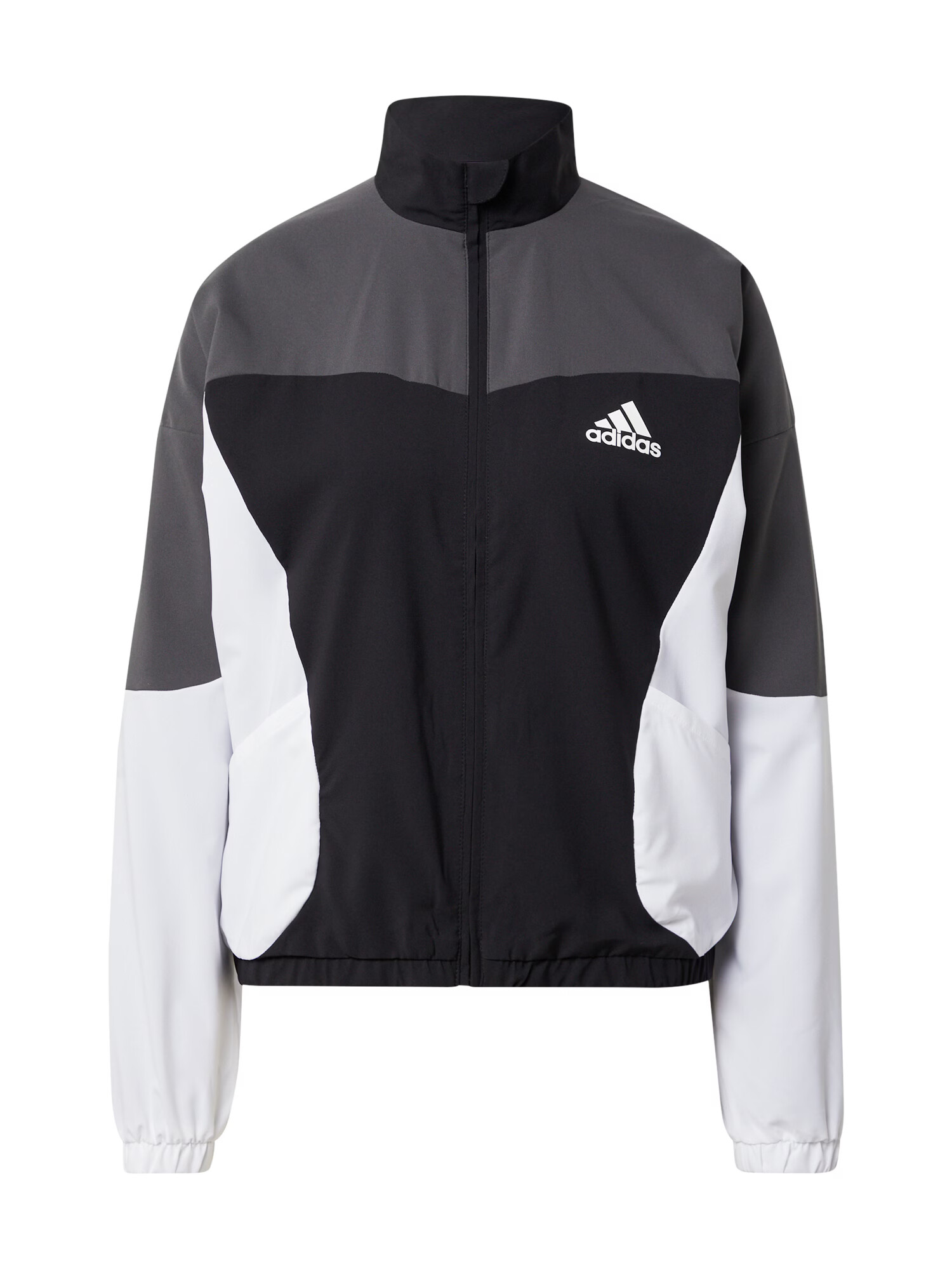 ADIDAS PERFORMANCE Športna jakna siva / črna / bela - Pepit.si