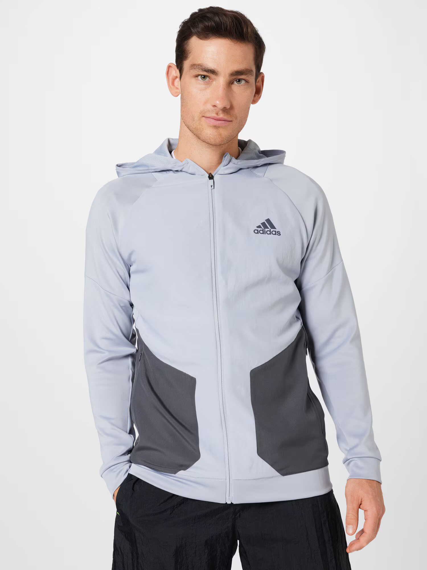 ADIDAS SPORTSWEAR Športna jakna siva / temno siva - Pepit.si