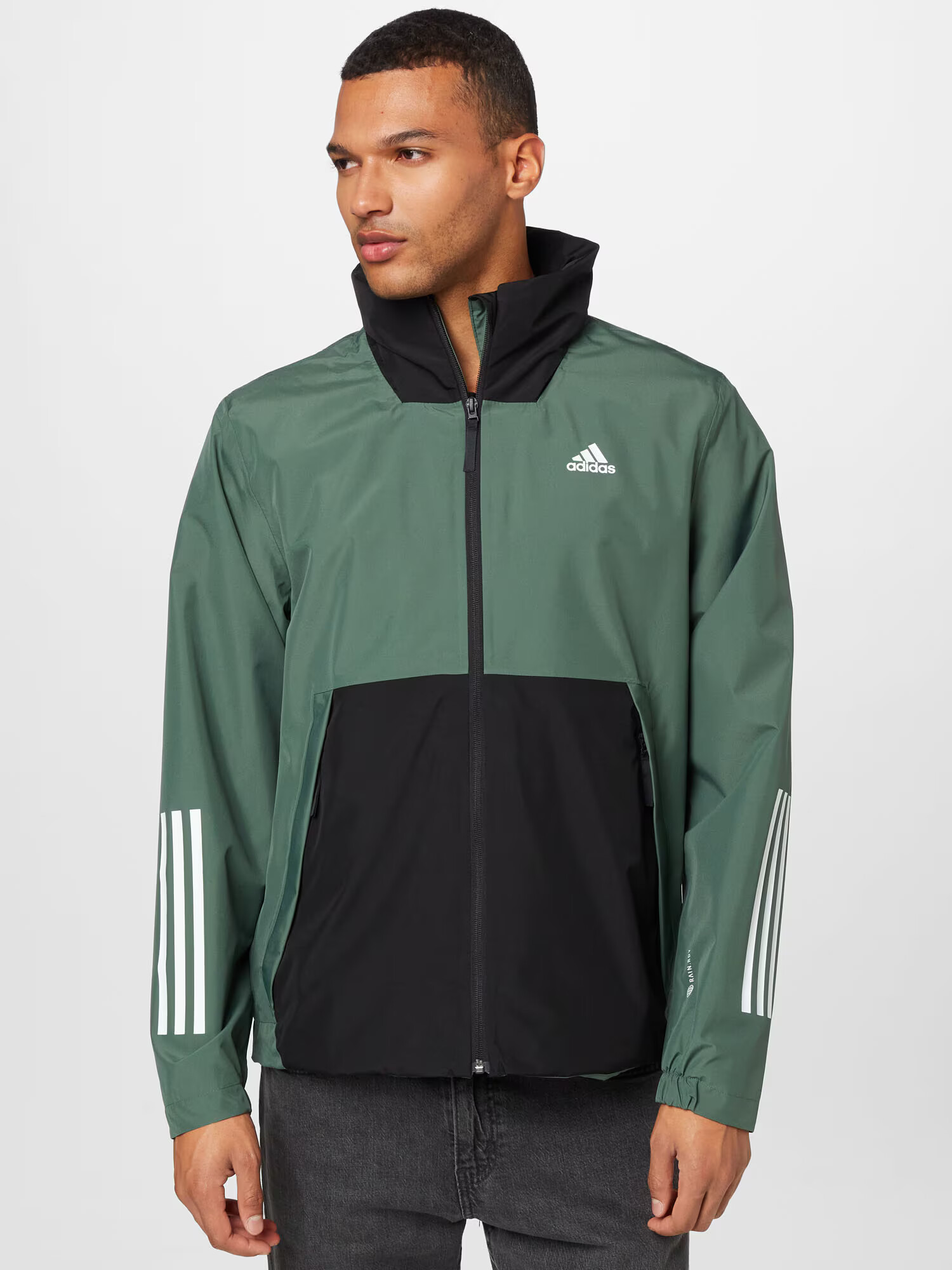 ADIDAS SPORTSWEAR Športna jakna smaragd / črna / bela - Pepit.si