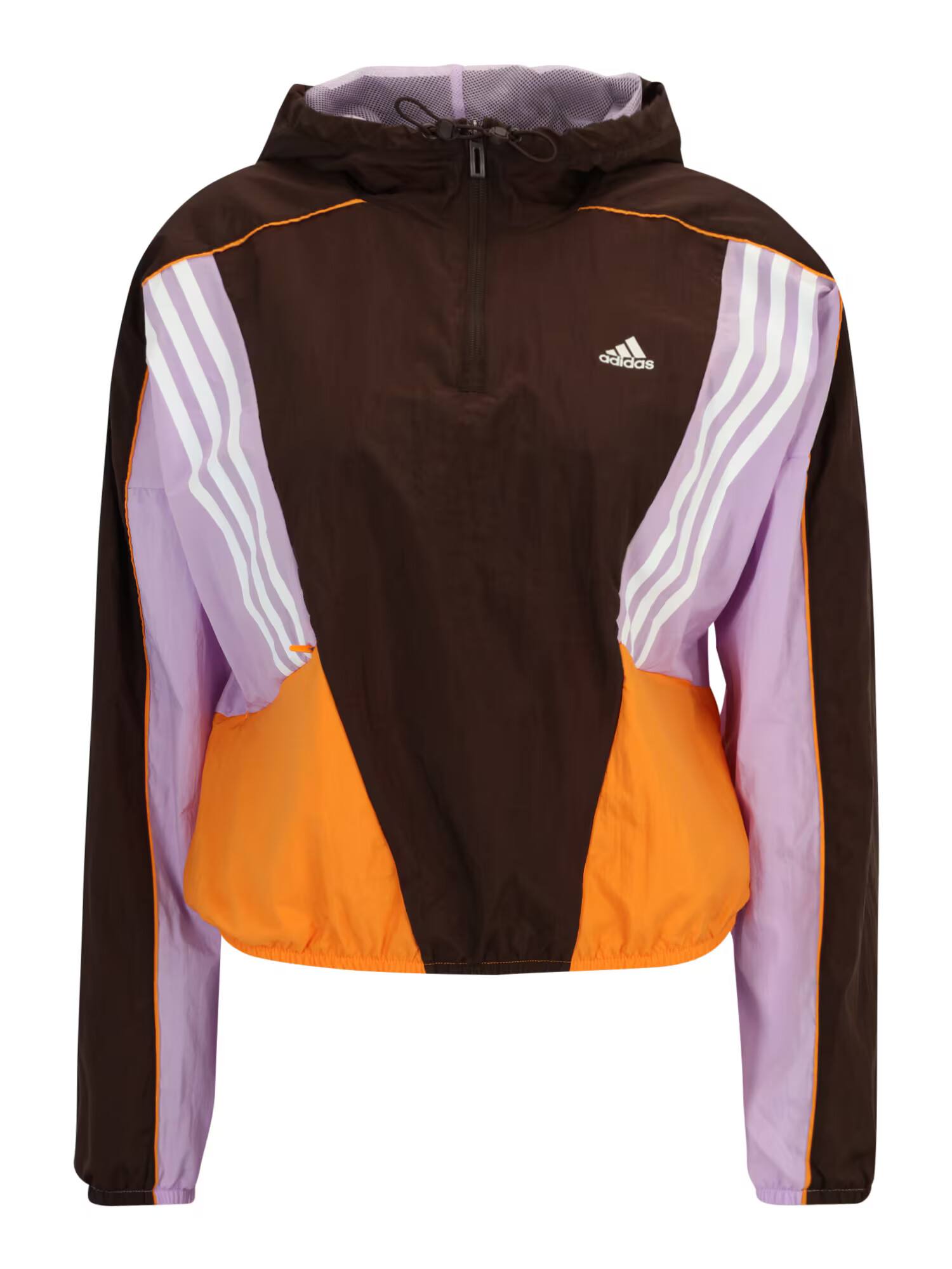 ADIDAS SPORTSWEAR Športna jakna temno rjava / zlato-rumena / lila / bela - Pepit.si