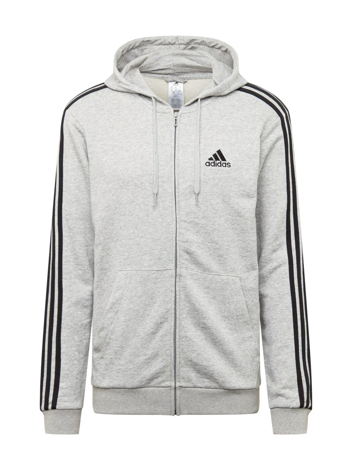 ADIDAS SPORTSWEAR Športna jopa na zadrgo pegasto siva / črna - Pepit.si