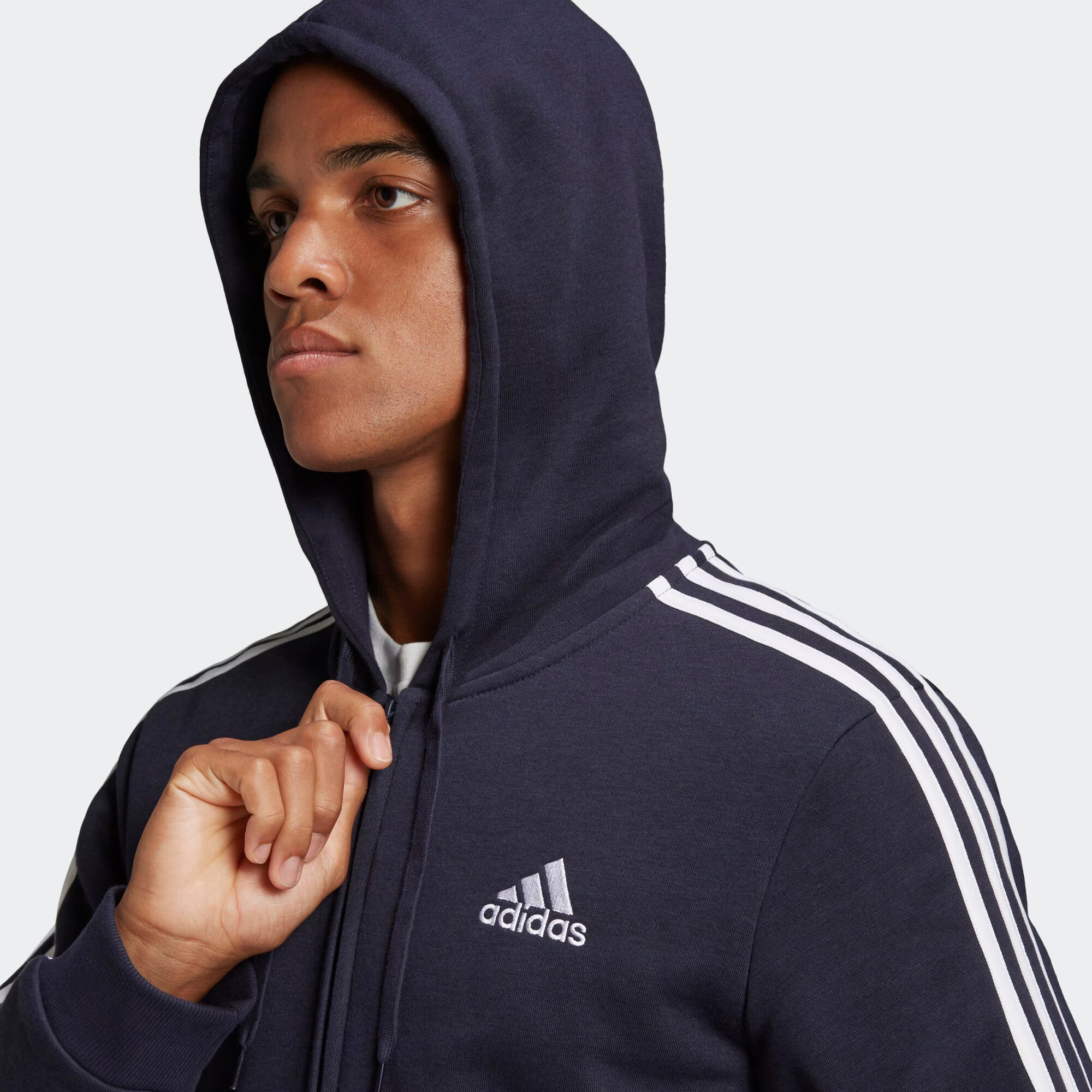 ADIDAS SPORTSWEAR Športna jopa na zadrgo marine / bela - Pepit.si