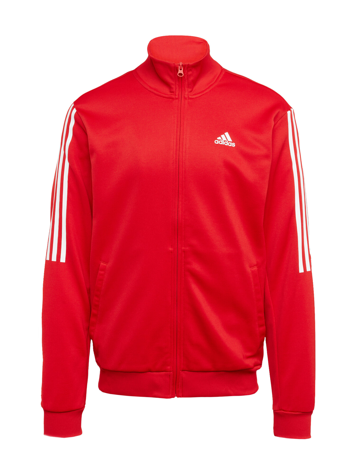 ADIDAS SPORTSWEAR Športna jopa na zadrgo rdeča / bela - Pepit.si