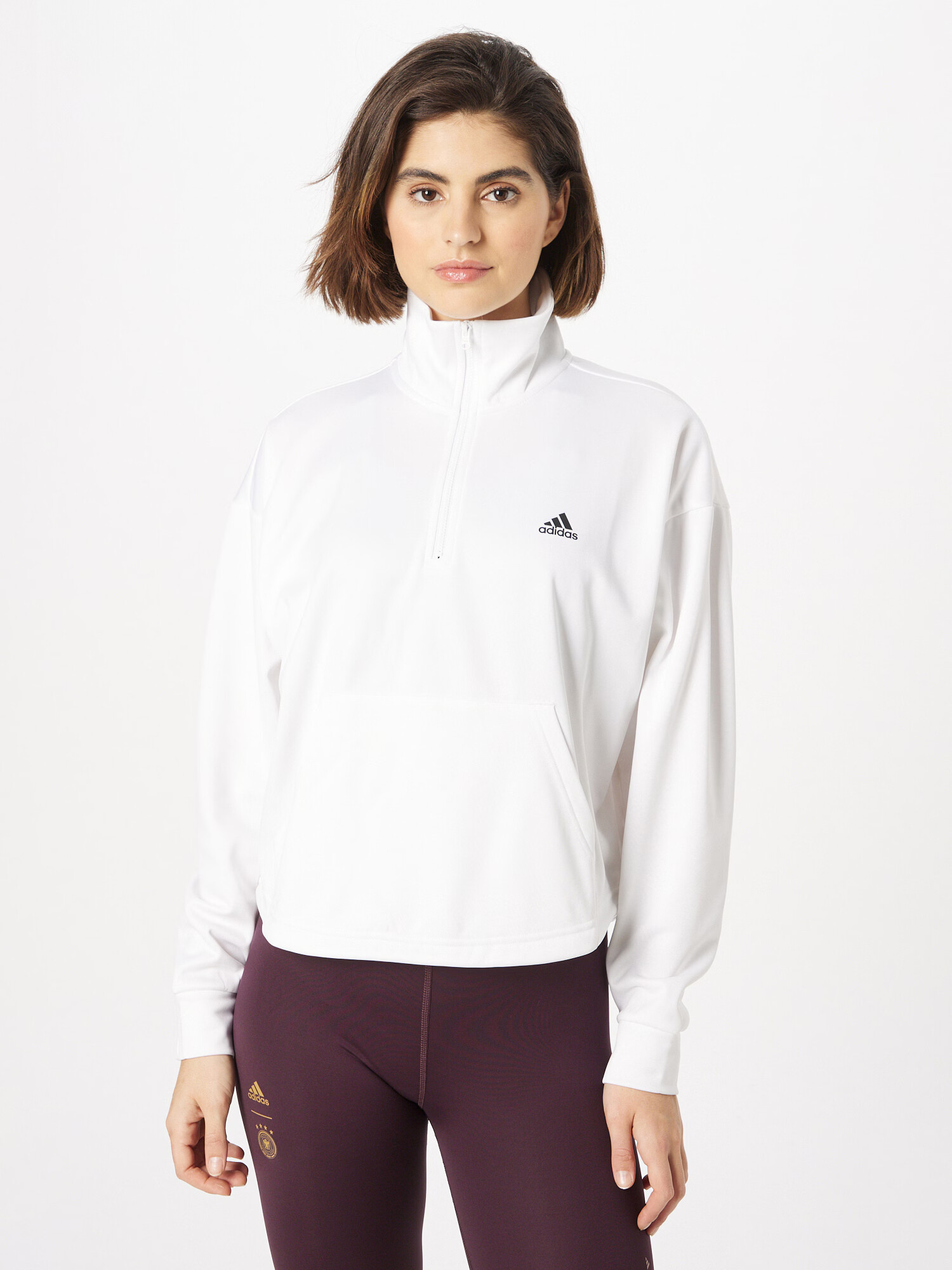 ADIDAS SPORTSWEAR Športna majica črna / bela - Pepit.si