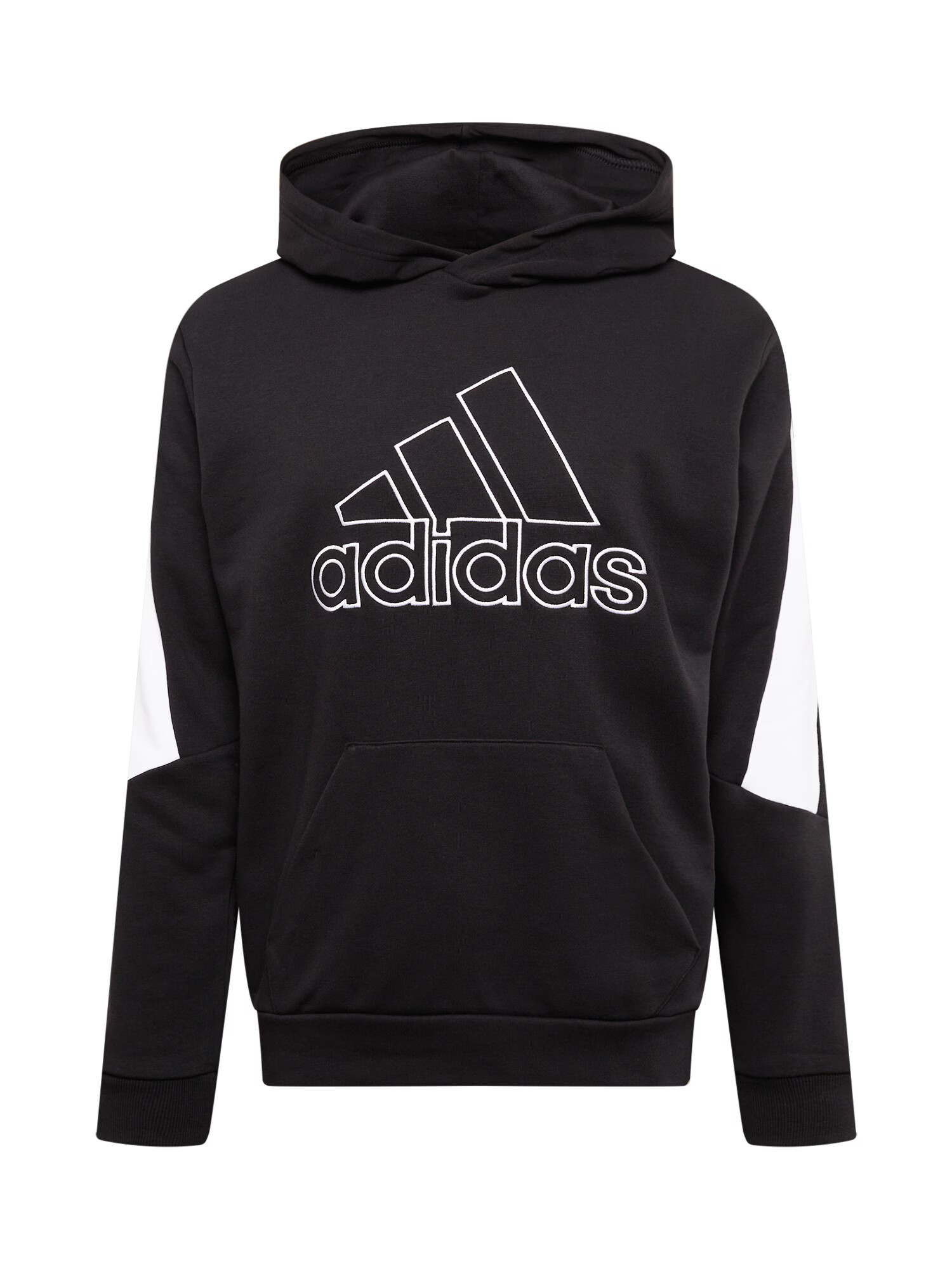 ADIDAS SPORTSWEAR Športna majica črna / bela - Pepit.si