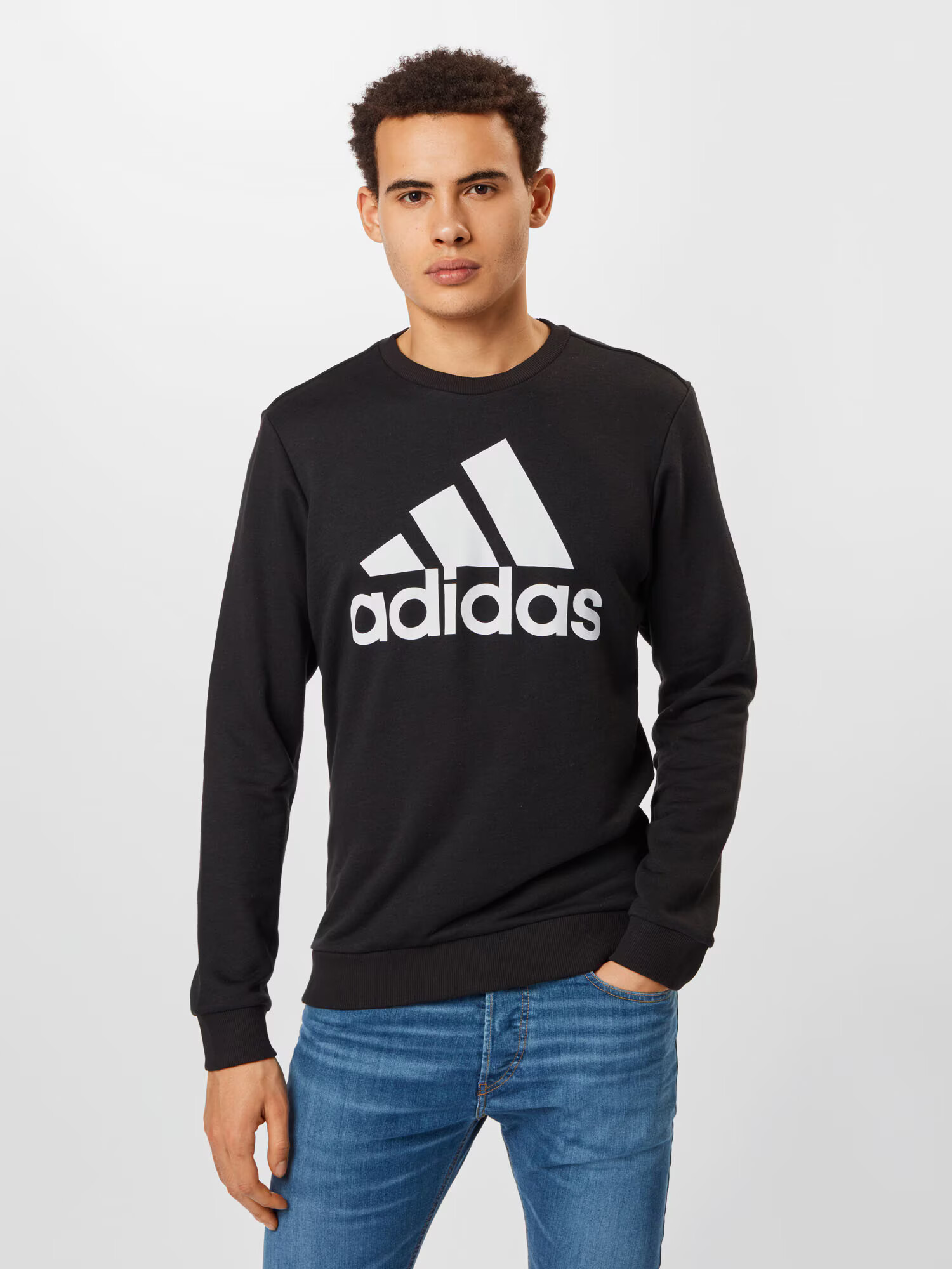 ADIDAS SPORTSWEAR Športna majica črna / bela - Pepit.si