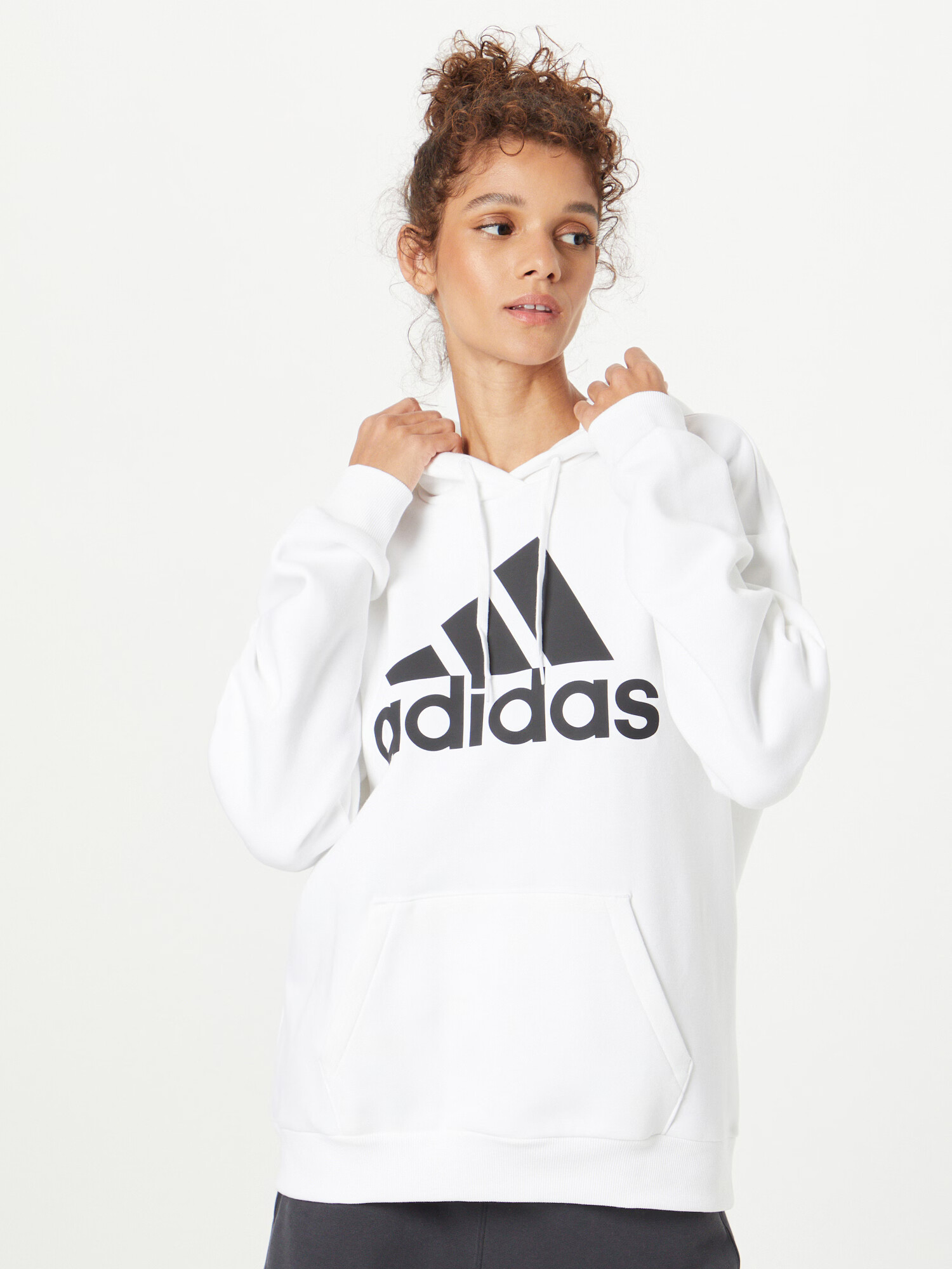 ADIDAS SPORTSWEAR Športna majica črna / bela - Pepit.si