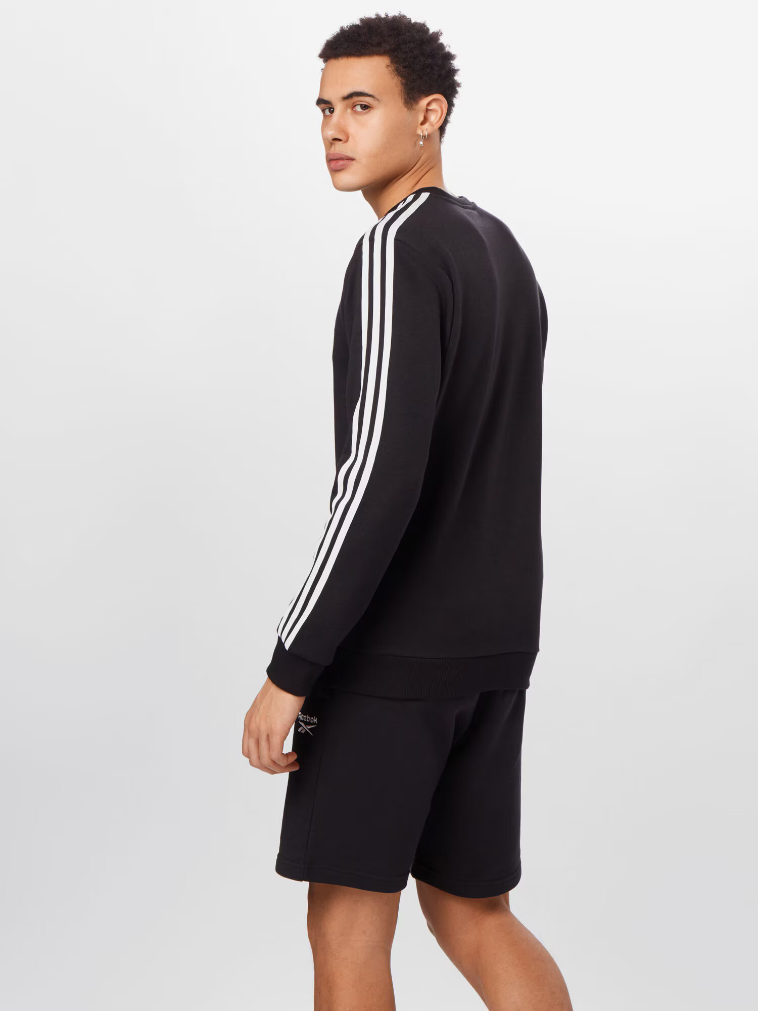 ADIDAS SPORTSWEAR Športna majica črna / bela - Pepit.si