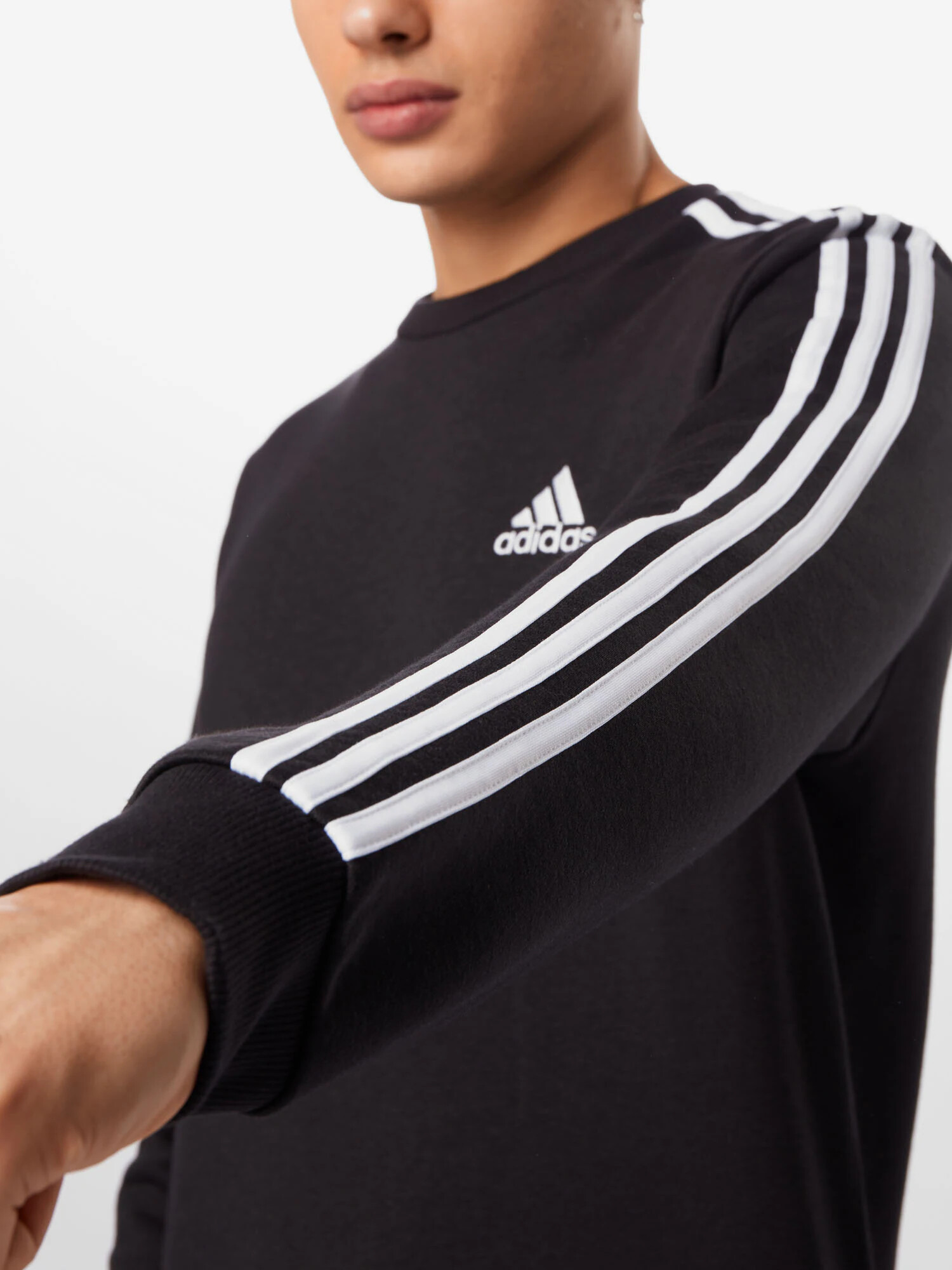 ADIDAS SPORTSWEAR Športna majica črna / bela - Pepit.si