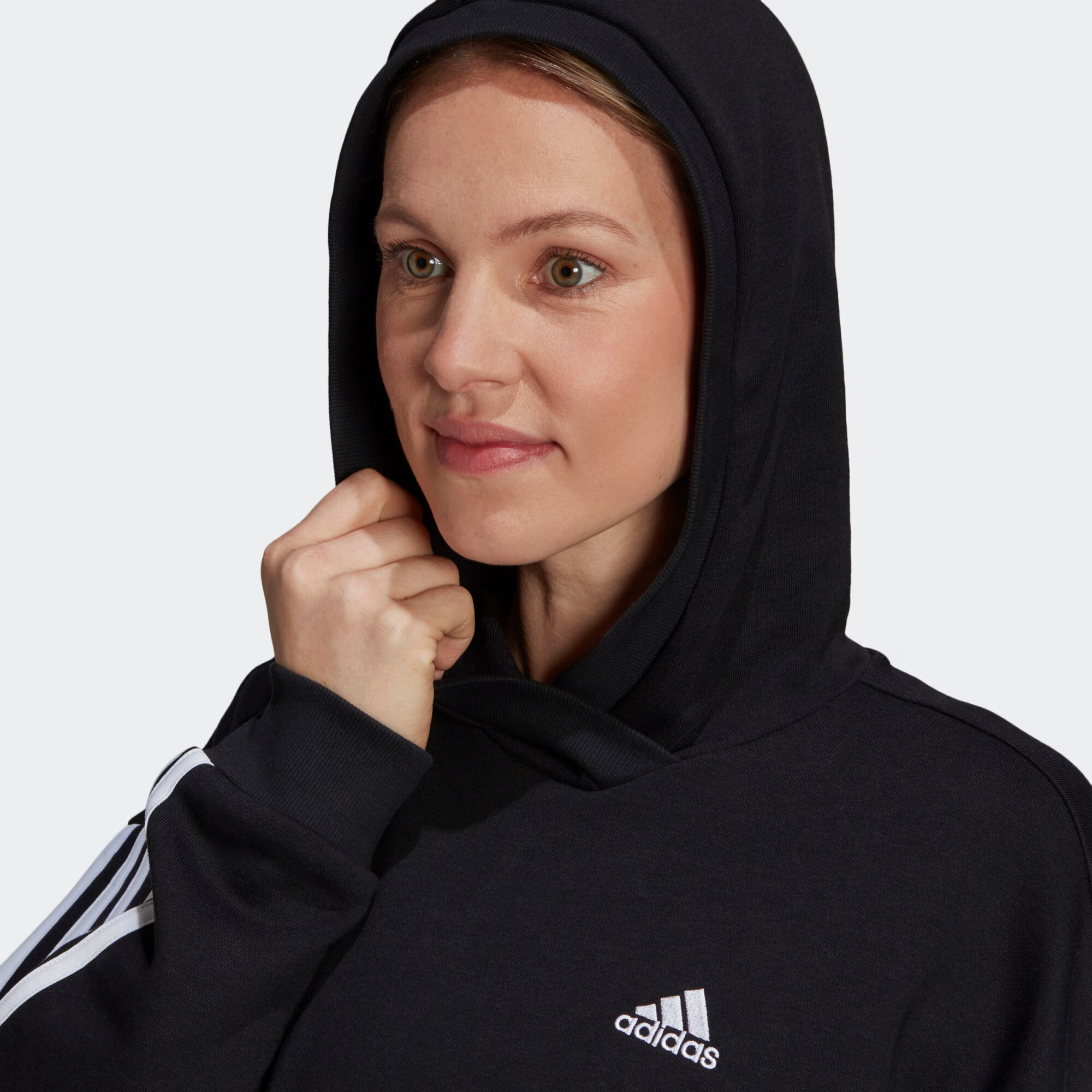 ADIDAS PERFORMANCE Športna majica črna / bela - Pepit.si