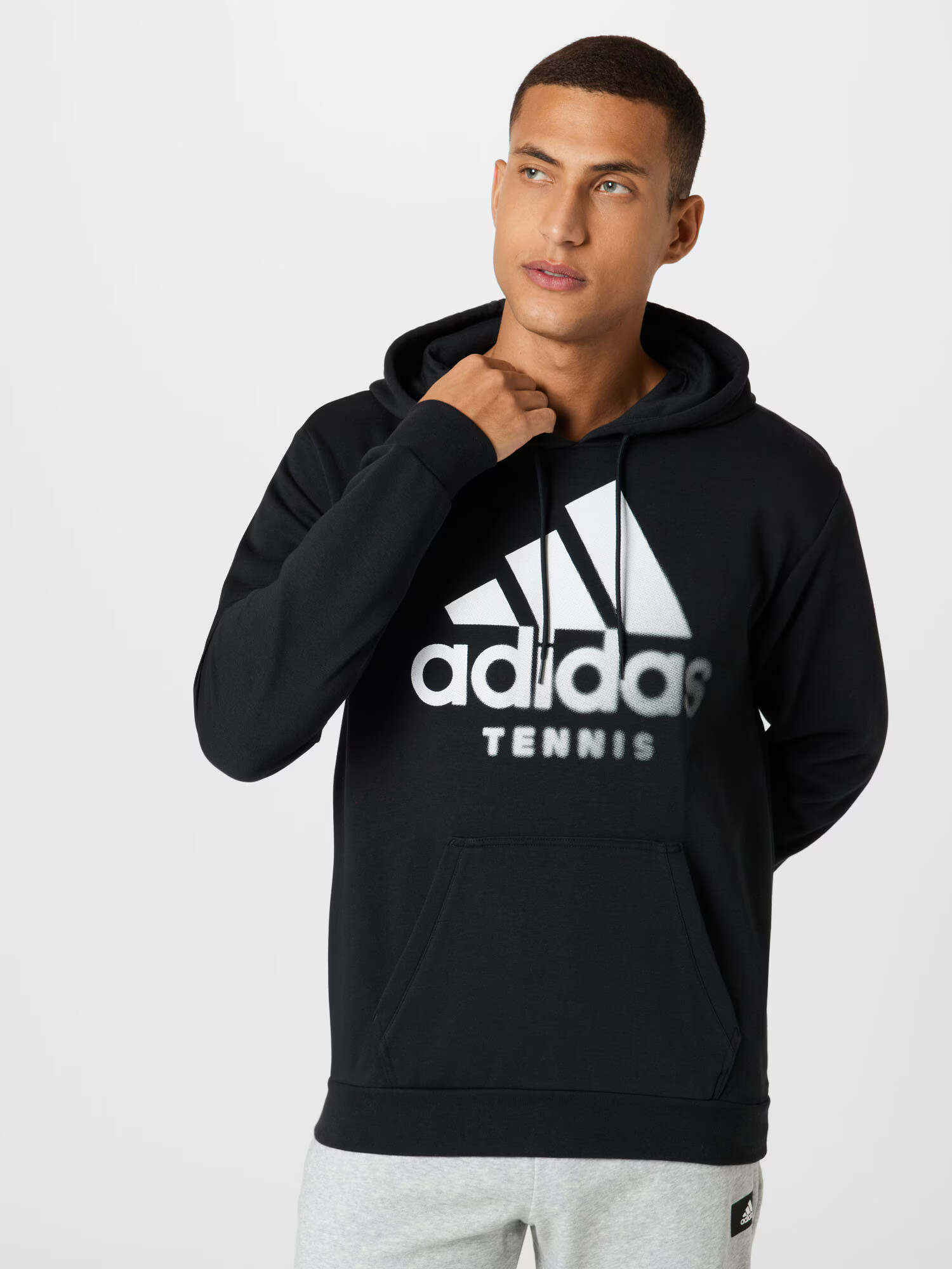 ADIDAS PERFORMANCE Športna majica črna / bela - Pepit.si