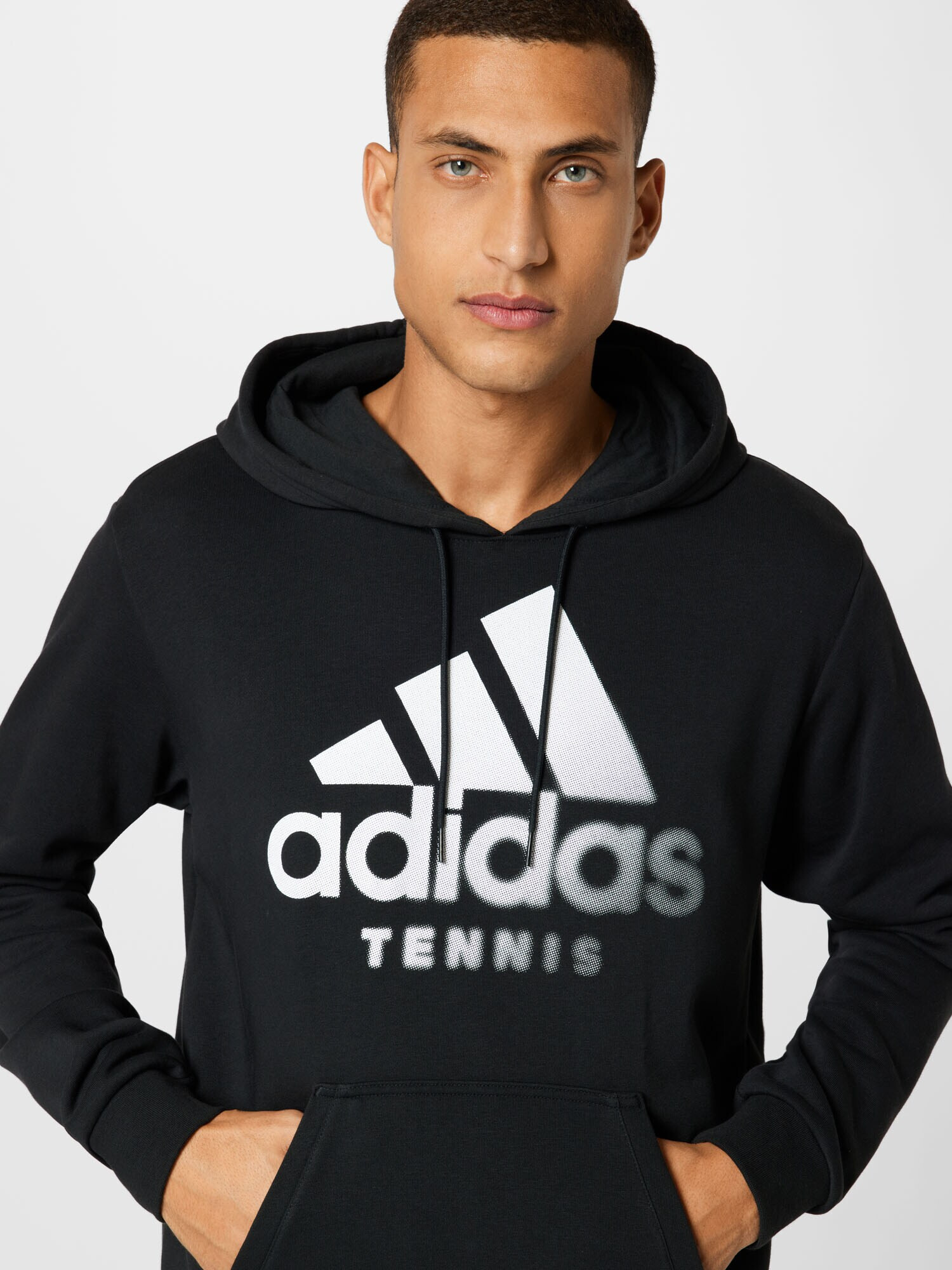 ADIDAS PERFORMANCE Športna majica črna / bela - Pepit.si