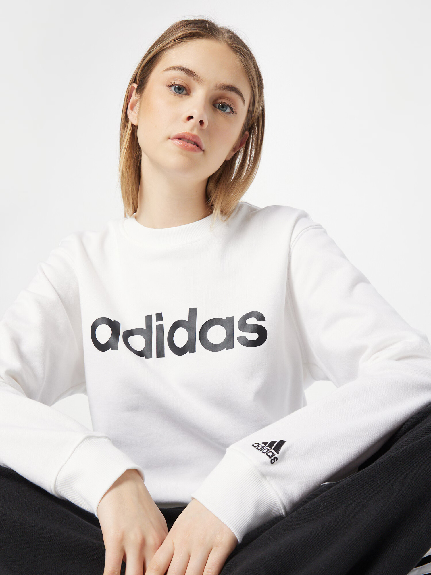 ADIDAS SPORTSWEAR Športna majica črna / off-bela - Pepit.si