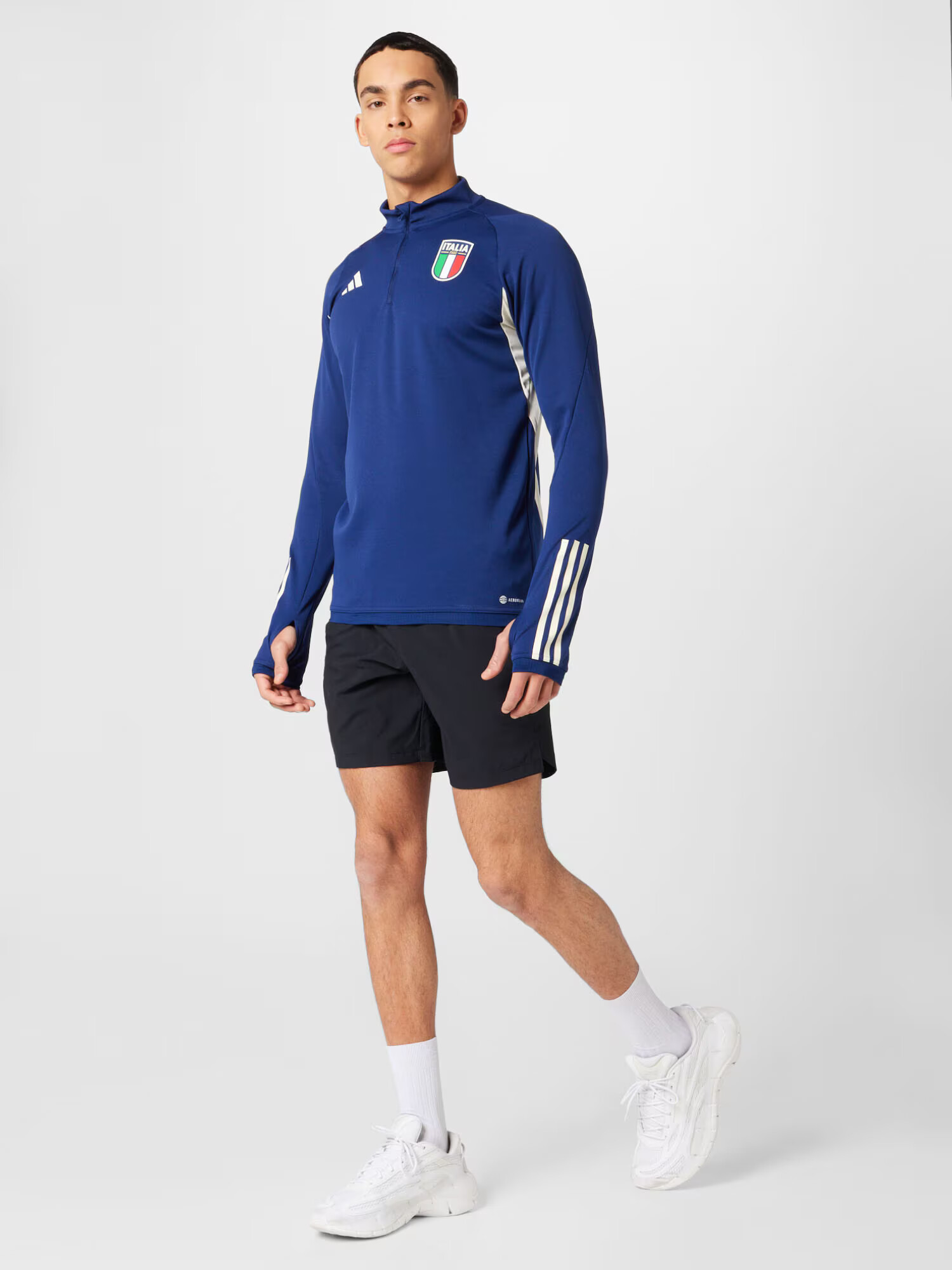 ADIDAS PERFORMANCE Športna majica 'Italien Tiro 23' temno modra / zelena / rdeča / bela - Pepit.si