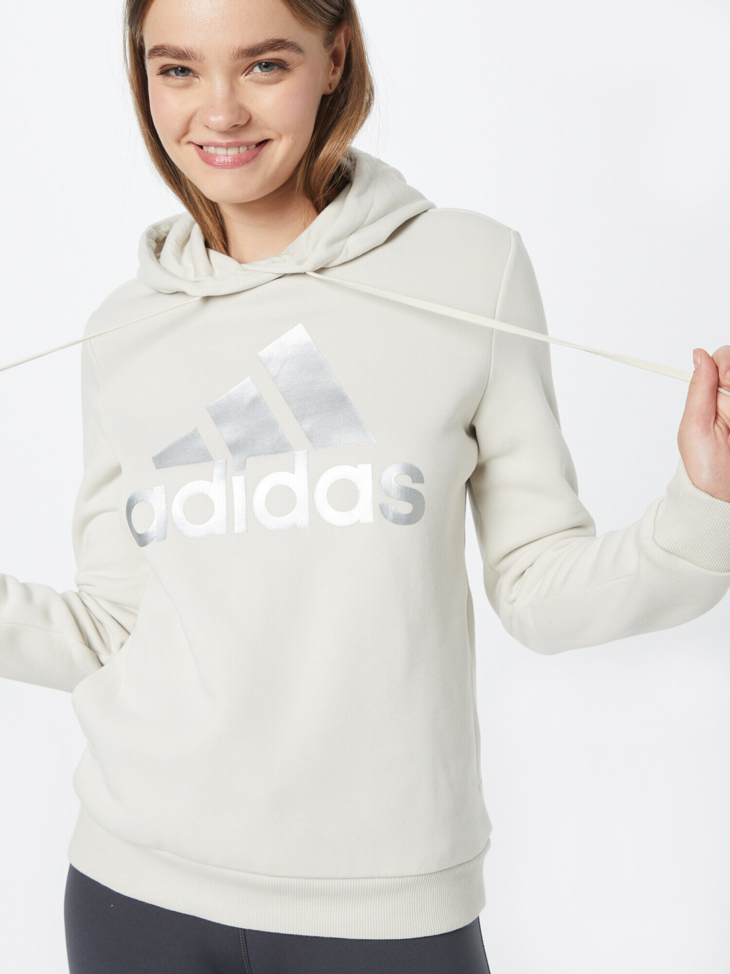 ADIDAS SPORTSWEAR Športna majica kremna / srebrna - Pepit.si