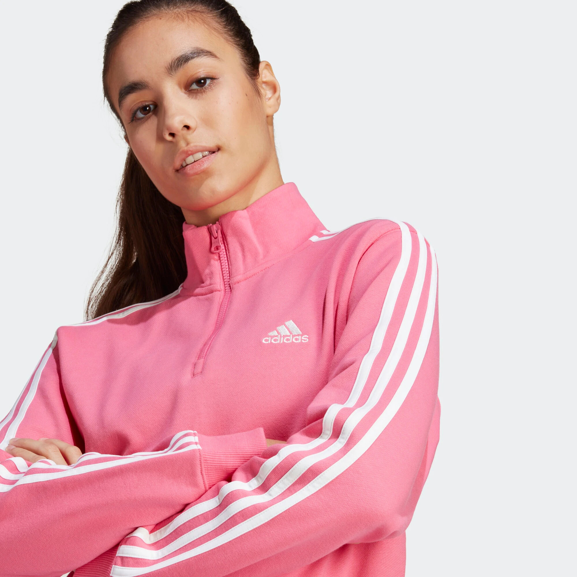 ADIDAS SPORTSWEAR Športna majica magenta / bela - Pepit.si