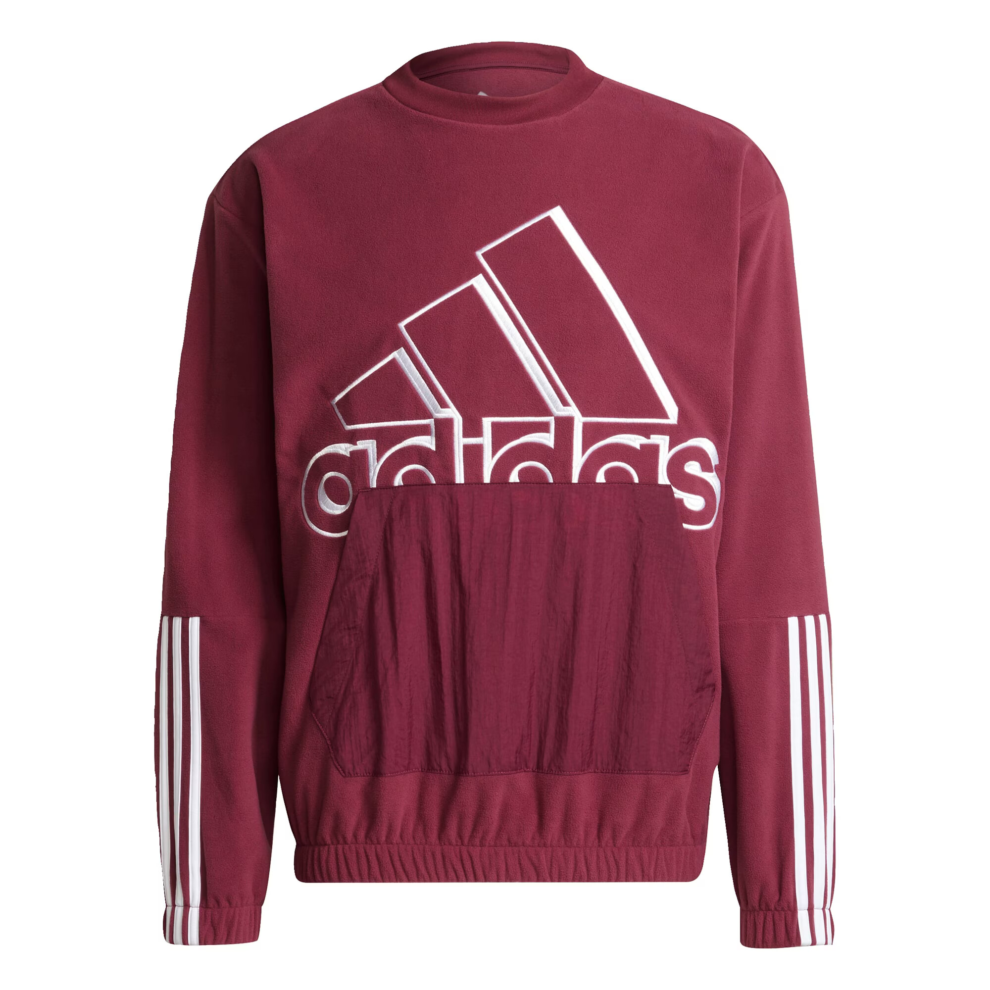 ADIDAS PERFORMANCE Športna majica merlot / bela - Pepit.si